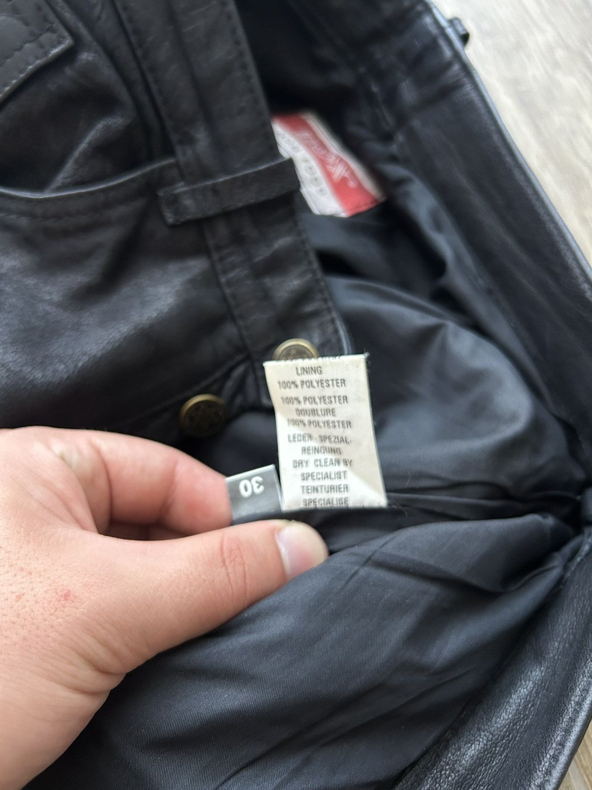 Genuine Leather × Leather × Vintage Vintage CowBoys Real Leather pants vintage 90s Size US 30 / EU 46 - 5 Thumbnail
