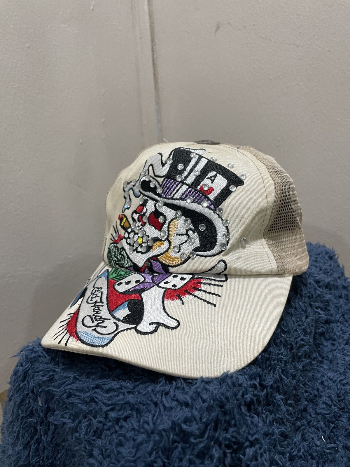 Ed Hardy Don Ed Hardy Signature Snapback Cap Trucker embroidery Skull Size ONE SIZE - 2 Thumbnail