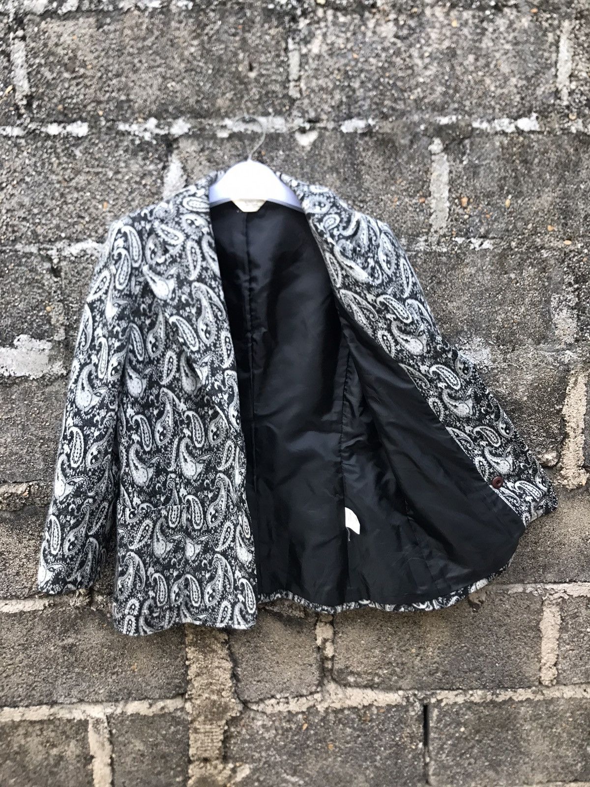 Designer × Japanese Brand × Vintage 🌟Vintage Lovely Queen Wool Paisley Coat Size S / US 4 / IT 40 - 8 Thumbnail