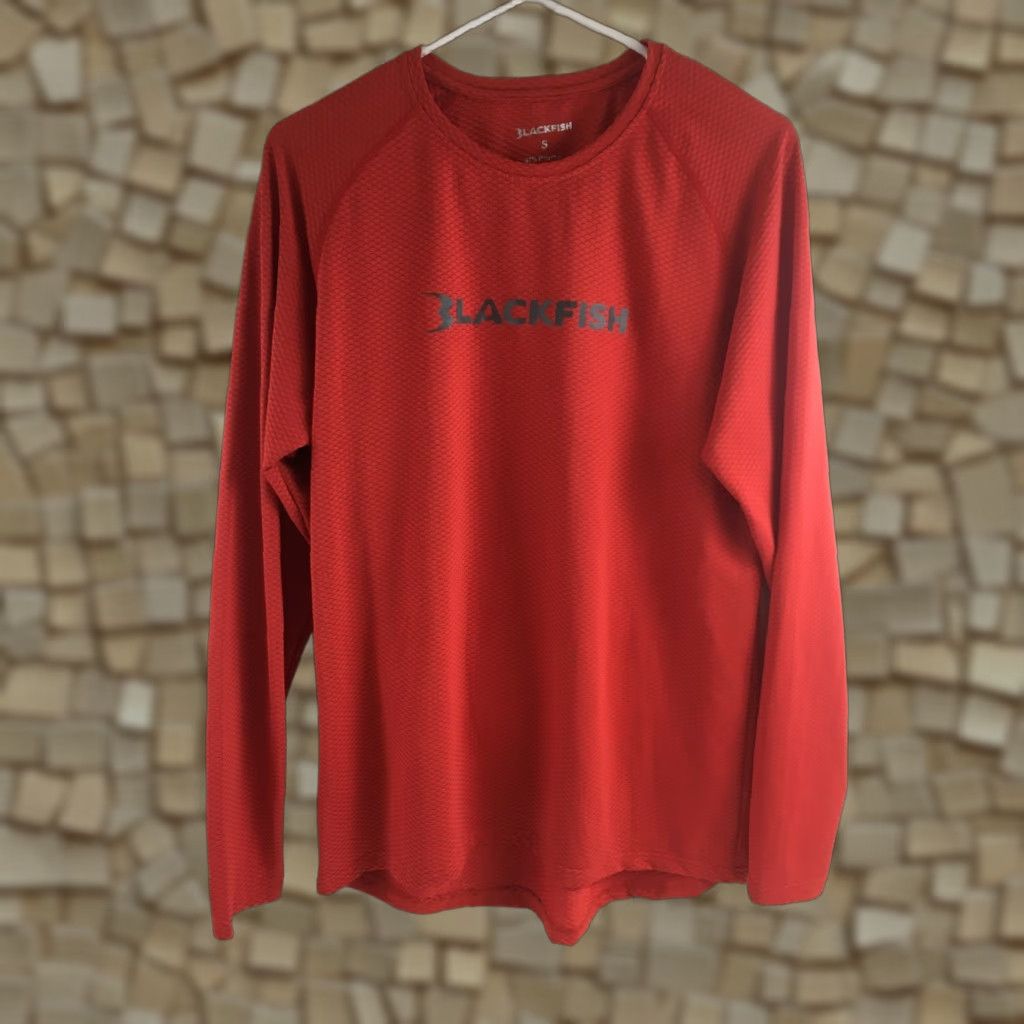 Logo 7 BLACKFISH Shirt Men Red Long Sleeve Logo Crew Neck Pullover Size S Size US L / EU 52-54 / 3 - 1 Thumbnail