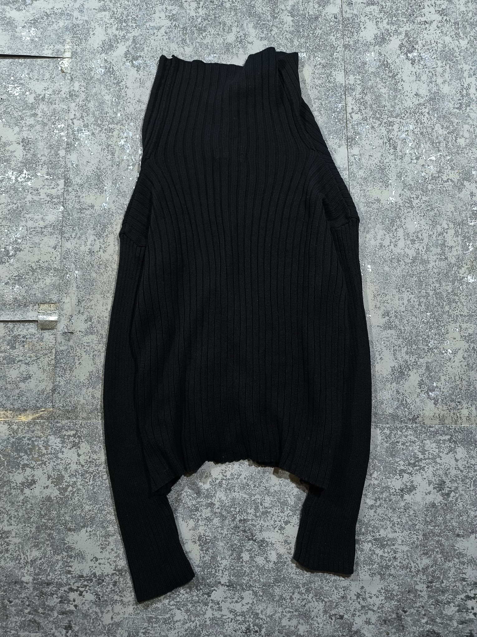 Hysteric Glamour avantgarde issey miyake type highcollar neck knit sweater Size US M / EU 48-50 / 2 - 3 Thumbnail