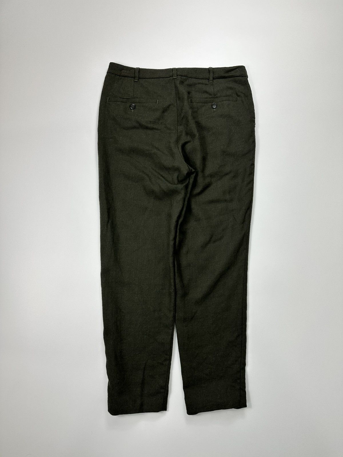 Arket Arket Wool Classic Pants 48 EU Size Green Size US 32 / EU 48 - 2 Thumbnail