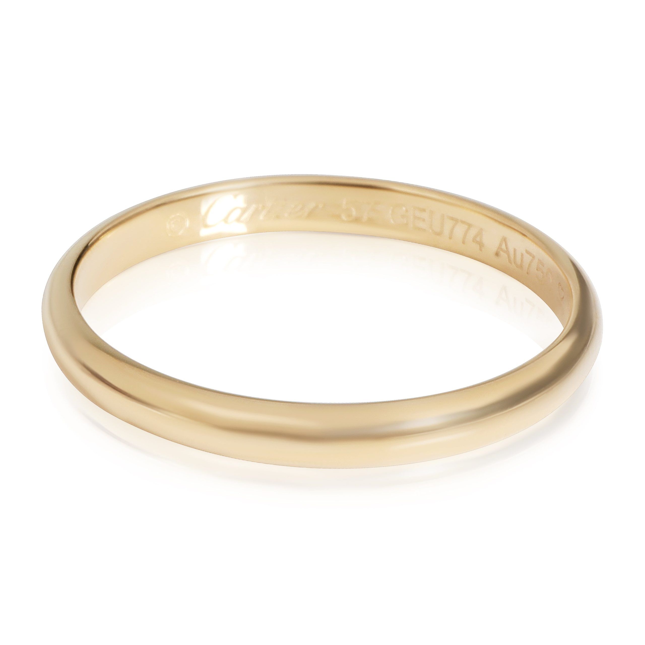 image of Cartier 1895 Wedding Band In 18K Yellow Gold, Women's