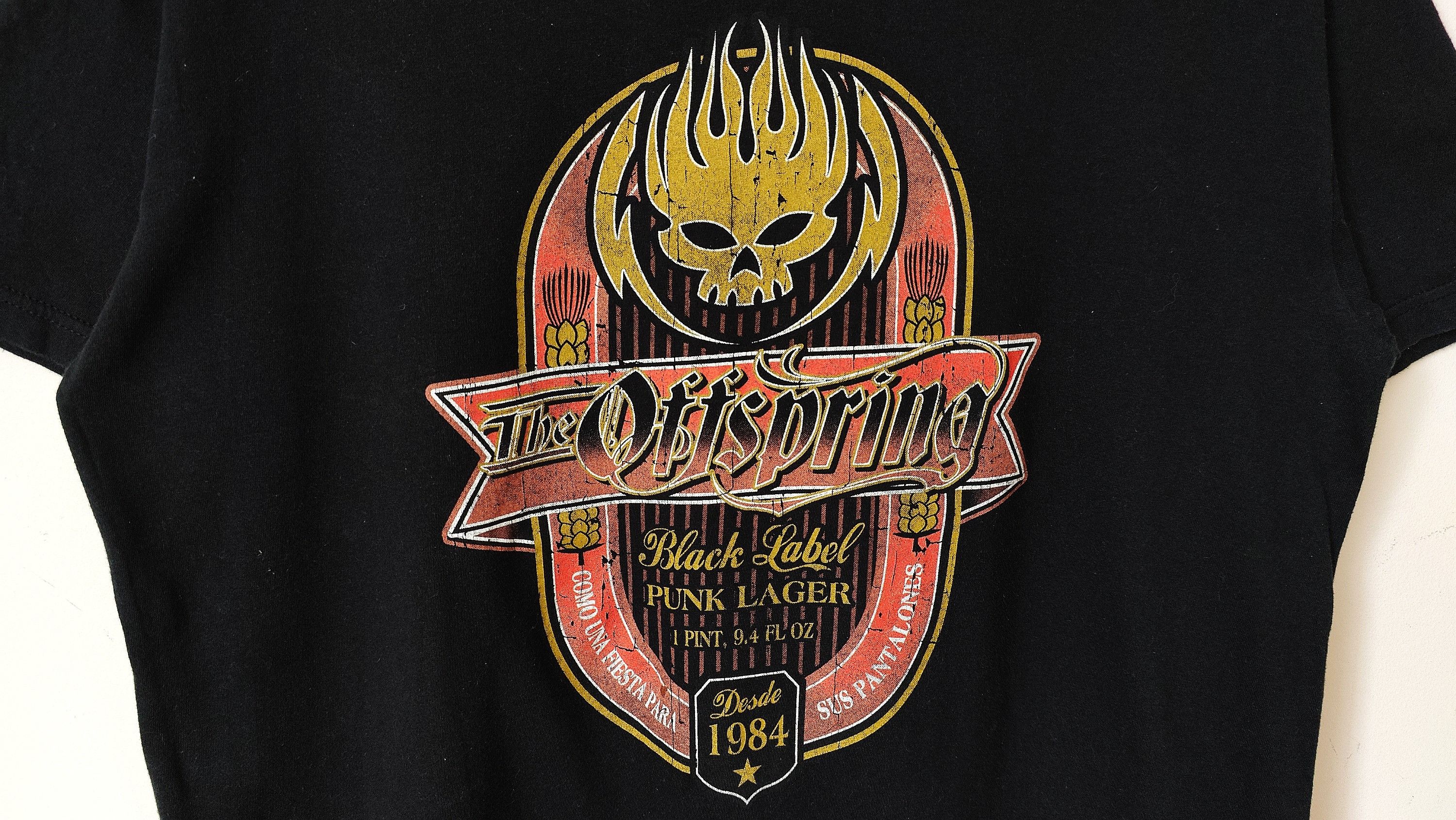 Band Tees The Offspring Punk Lager Black Label Vintage VTG Y2K Tshirt Size US M / EU 48-50 / 2 - 2 Thumbnail