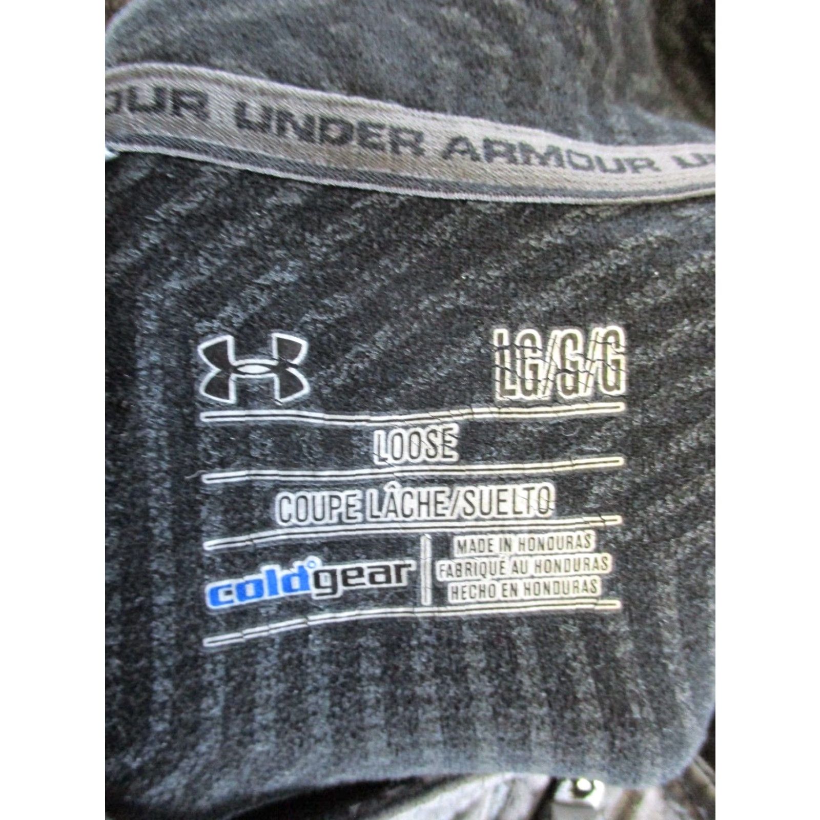 Under Armour Under Armour Mens Gray Cold Gear Quarter Zip Mock Neck Fleece Sweatshirt L/S Zip Pullover 3/4 Zip Golf Gym Walking Size US L / EU 52-54 / 3 - 4 Thumbnail
