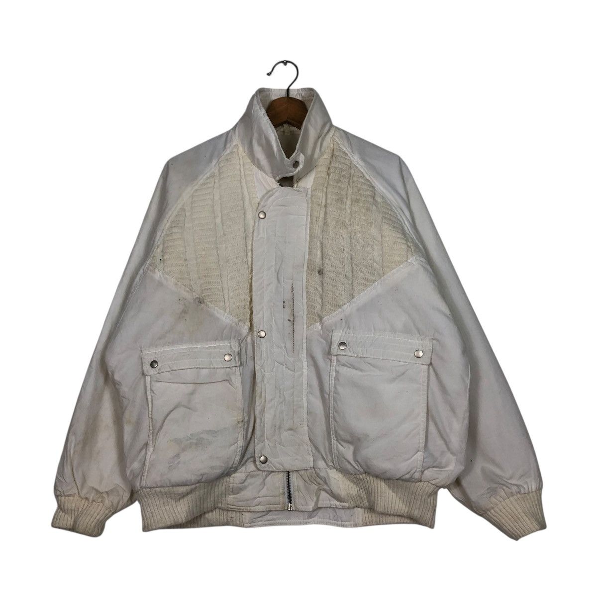 Vintage 🔥VINTAGE BOMBER JACKET UNBRANDED ISSEY MIYAKE BLANKET Size US M / EU 48-50 / 2 - 3 Thumbnail