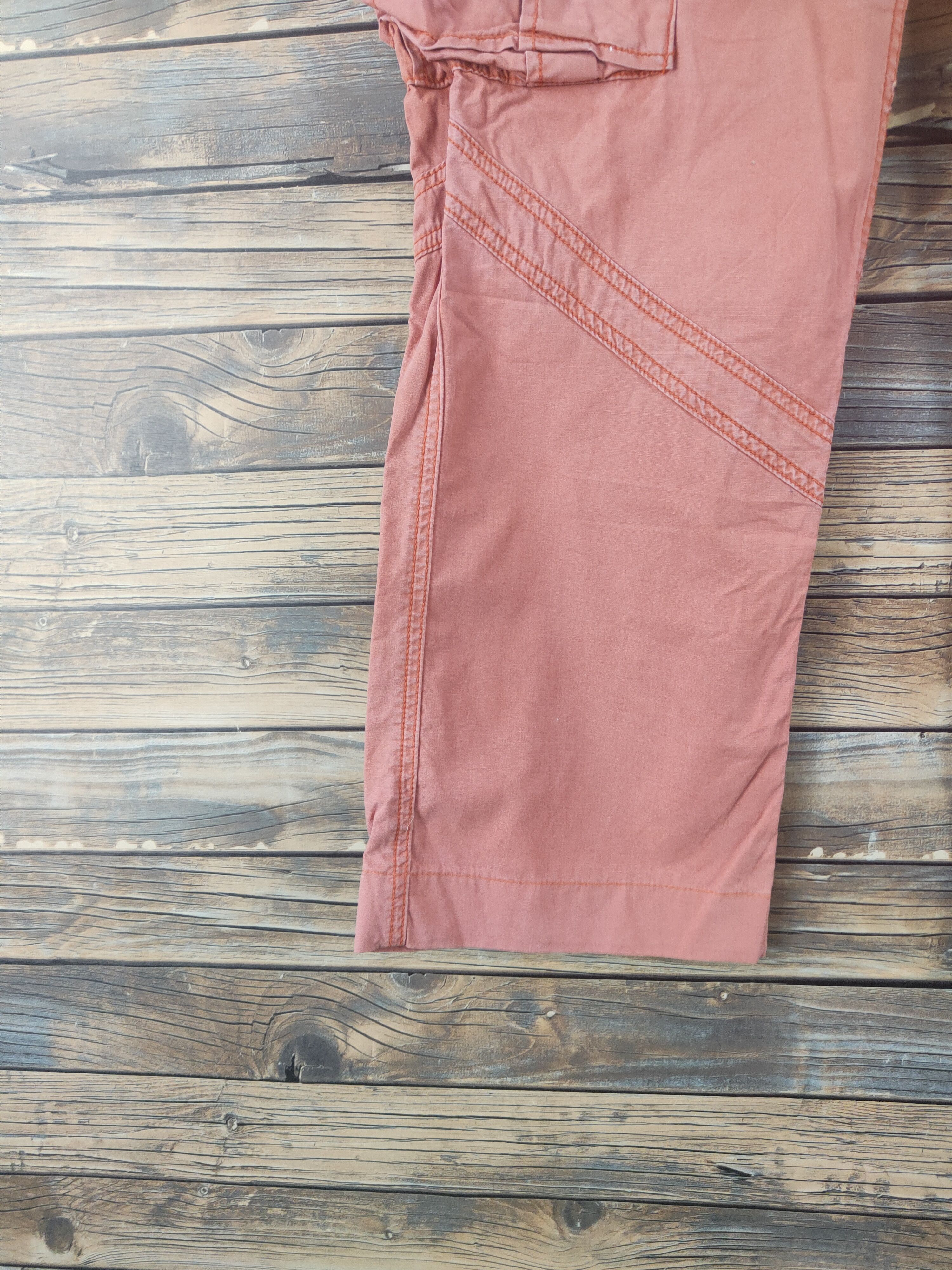 Polo Ralph Lauren DL Polo by Ralph Lauren Orange Multipocket Cargo Pants #2037 Size US 32 / EU 48 - 4 Thumbnail