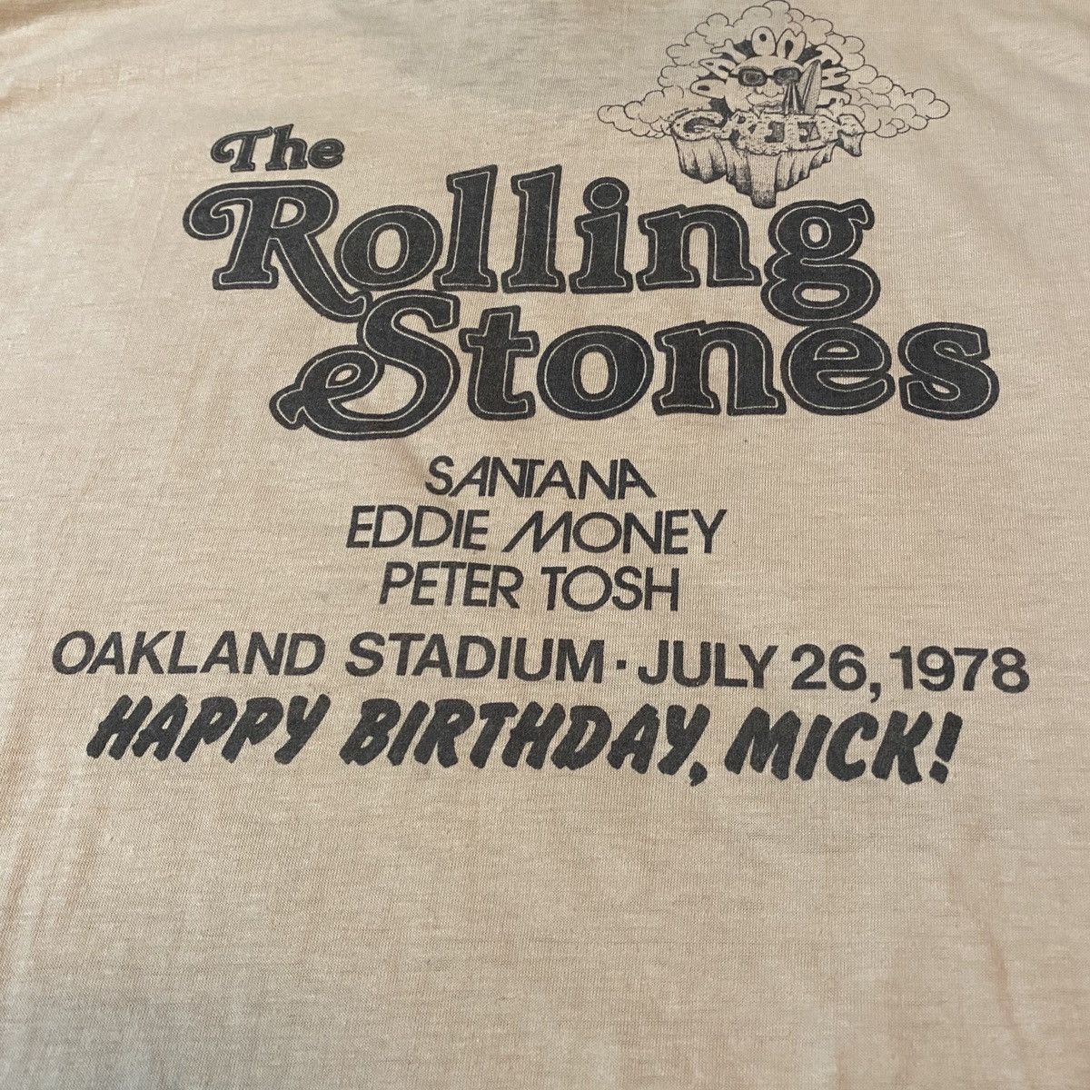 Adidas × Band Tees × The Rolling Stones Vintage 1978 Rolling Stones Happy Birthday Mick Jagger Size US XL / EU 56 / 4 - 12 Thumbnail