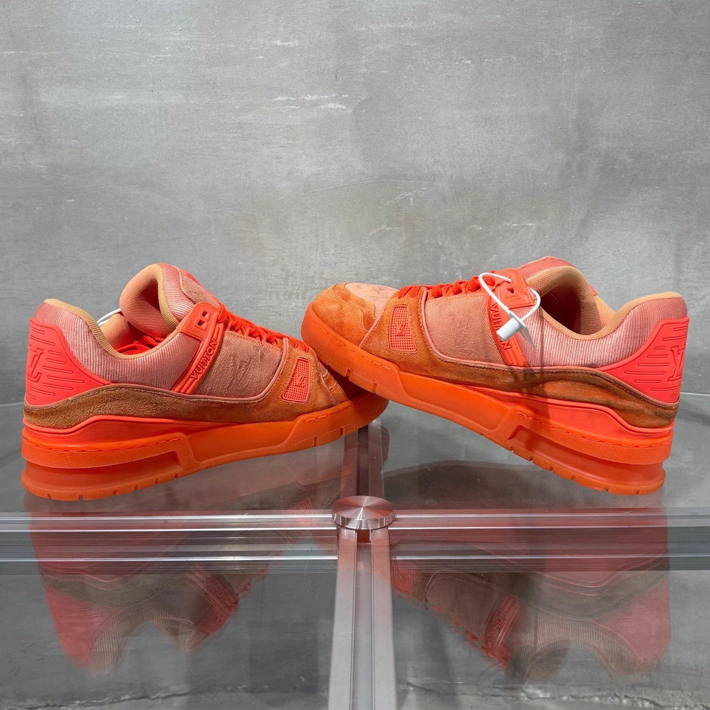 Louis Vuitton LV Trainer Orange UK7.5/41.5 Size US 8.5 / EU 41-42 - 5 Thumbnail