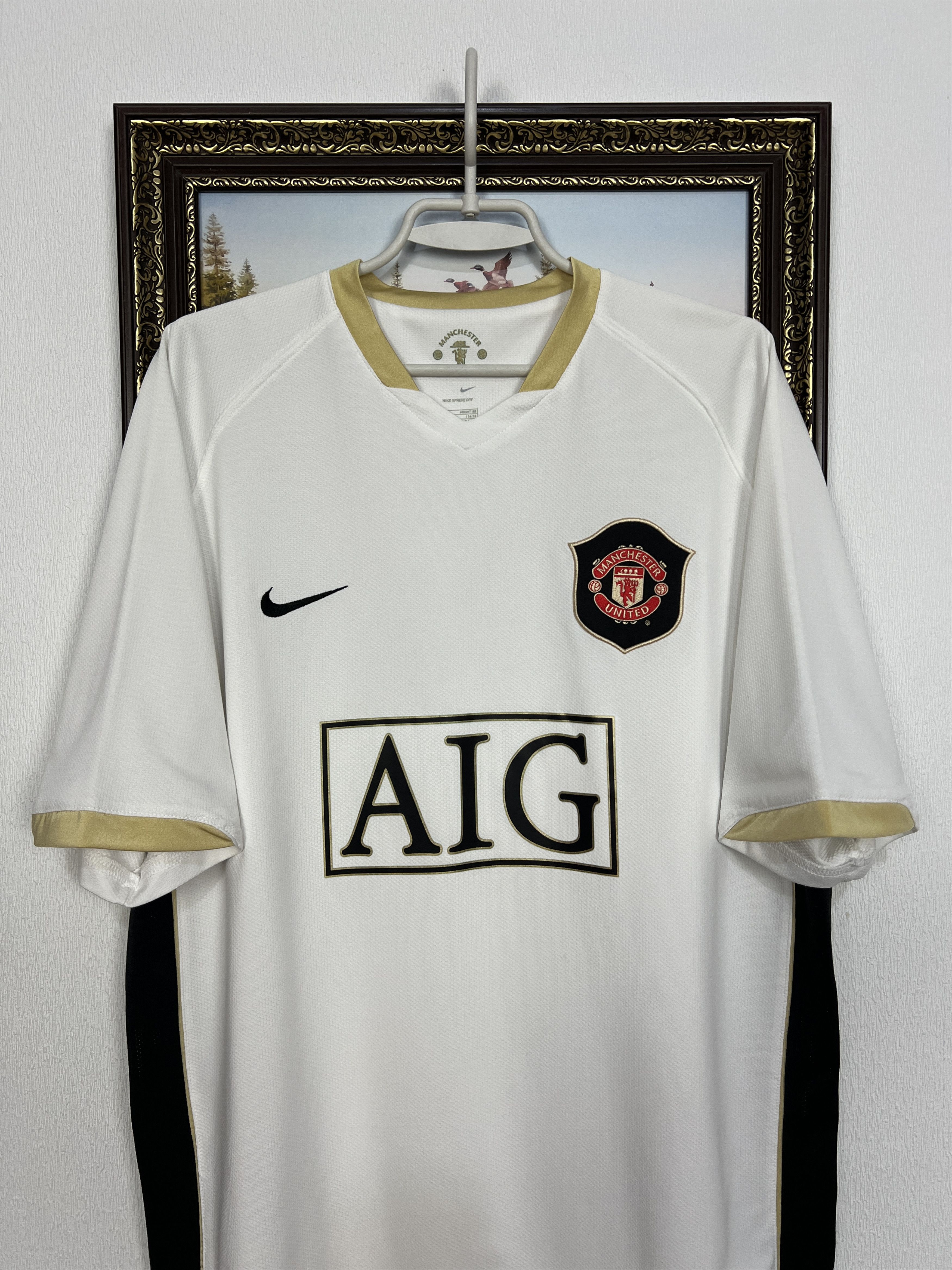 Nike Manchester United Away football shirt Soccer Jersey Trikot Size US XL / EU 56 / 4 - 2 Thumbnail