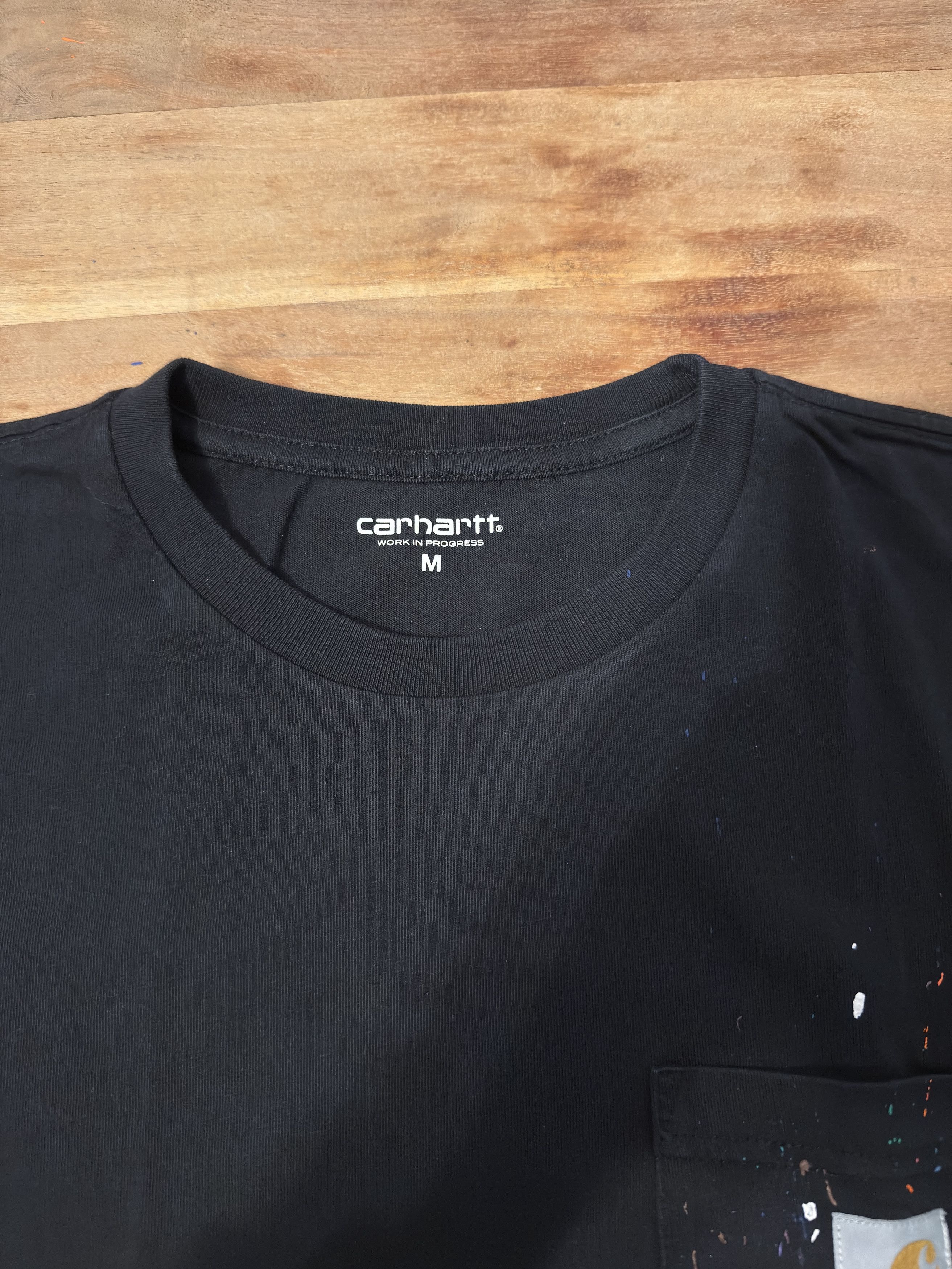 Carhartt Wip Carhartt WIP Paint Splatter Pocket Longsleeve - Size Medium Size US M / EU 48-50 / 2 - 3 Thumbnail