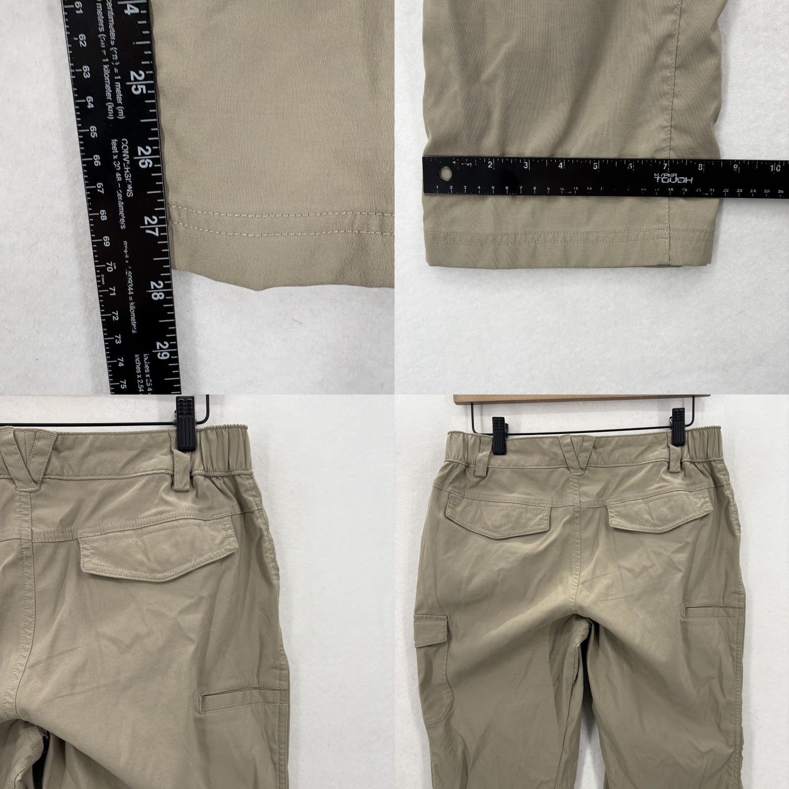 Duluth Trading Company Duluth Pants Womens 6x29 Beige Stretch Convertible Bootcut Flex Dry on the Fly Size 28" / US 6 / IT 42 - 8 Thumbnail
