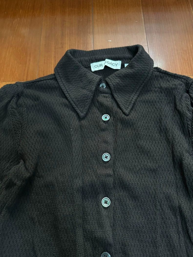 Our Legacy our legacy size 36 Brown pick-up knitted cotton shirt Size US XXS / EU 40 - 2 Thumbnail
