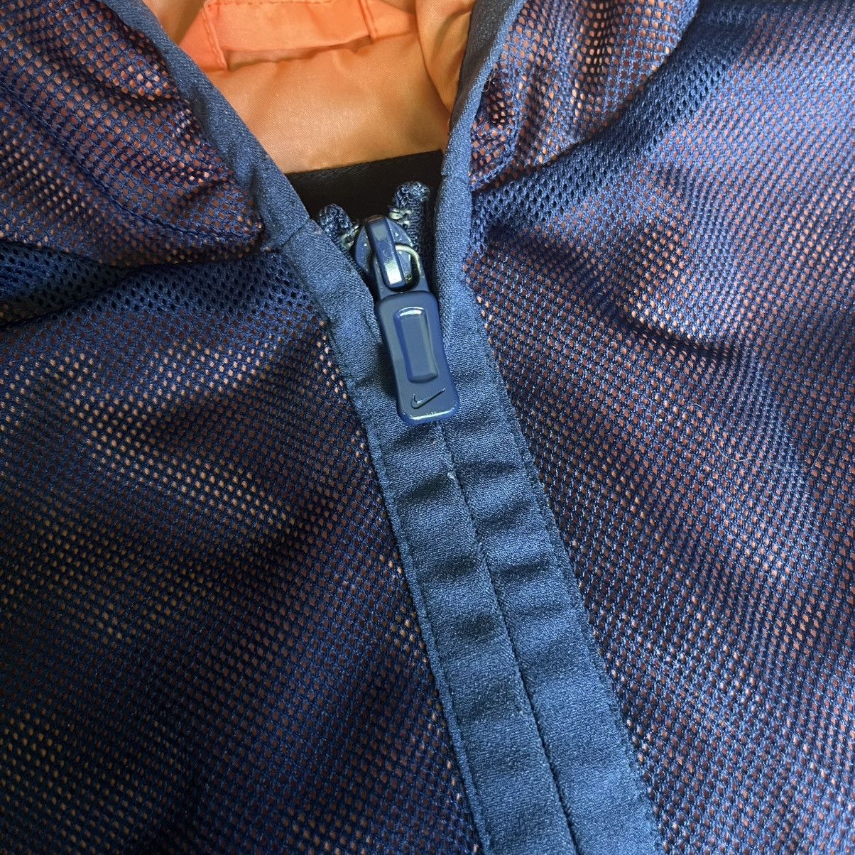 Nike Vintage 1990s Nike Mesh Windbreaker Zip Up Hooded Jacket Size US L / EU 52-54 / 3 - 5 Thumbnail