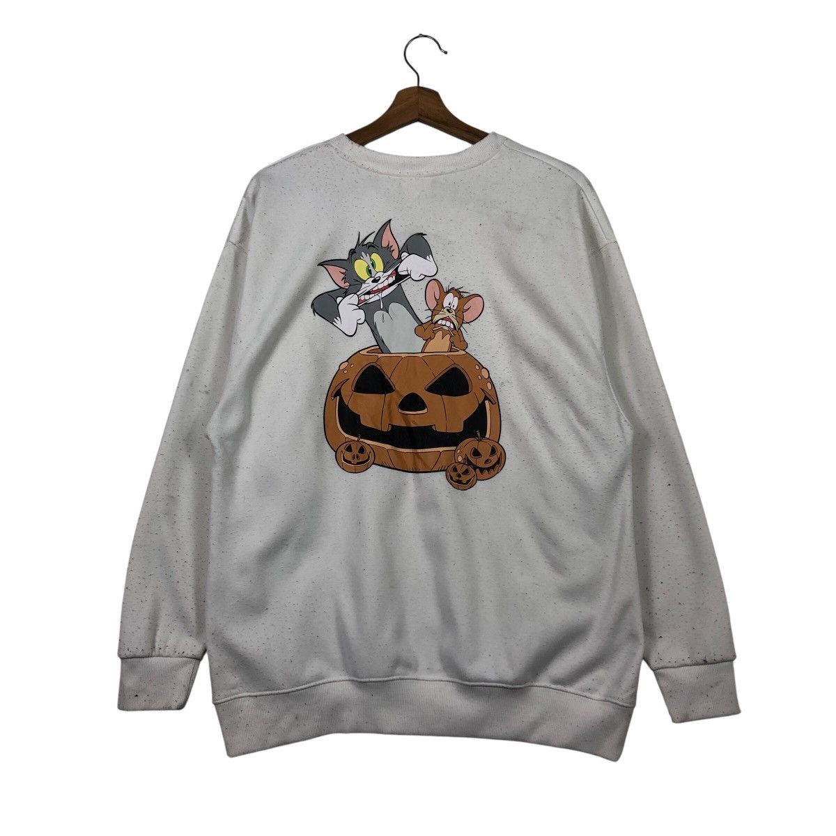 Cartoon Network × Japanese Brand × Vintage 📌Vintage Sweatshirt Crewneck Tom & Jerry Cartoon Big Logo Size US M / EU 48-50 / 2 - 9 Thumbnail