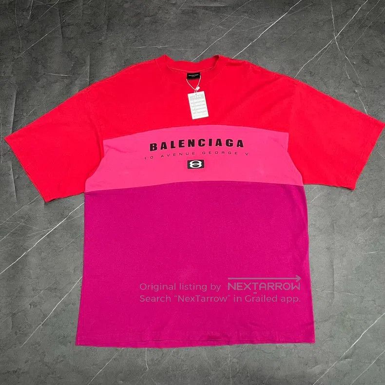 Balenciaga Balenciaga Letter Logo Printed Round Neck Tube Short Sleev Size US S / EU 44-46 / 1 - 1 Thumbnail