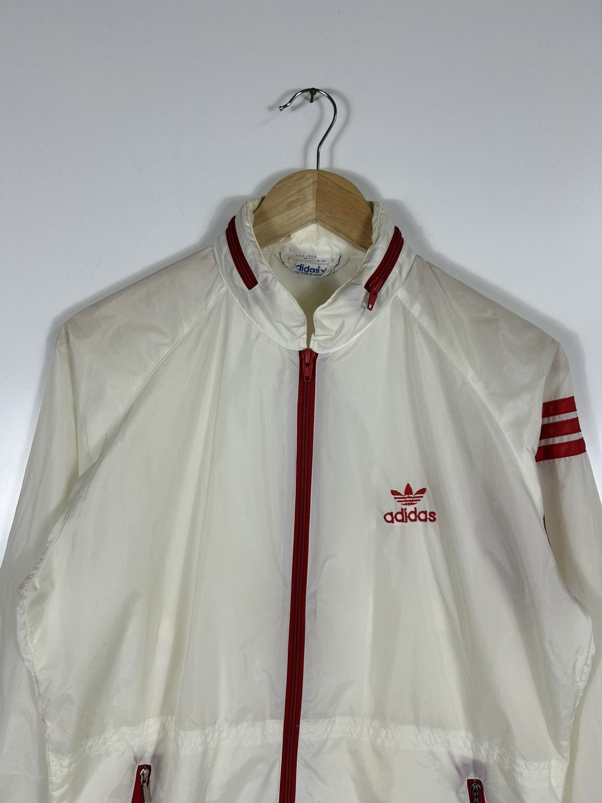Adidas × Descente × Vintage ⚡️Vintage 80’s Adidas Zipper Windbreaker Jacket Size US M / EU 48-50 / 2 - 4 Thumbnail