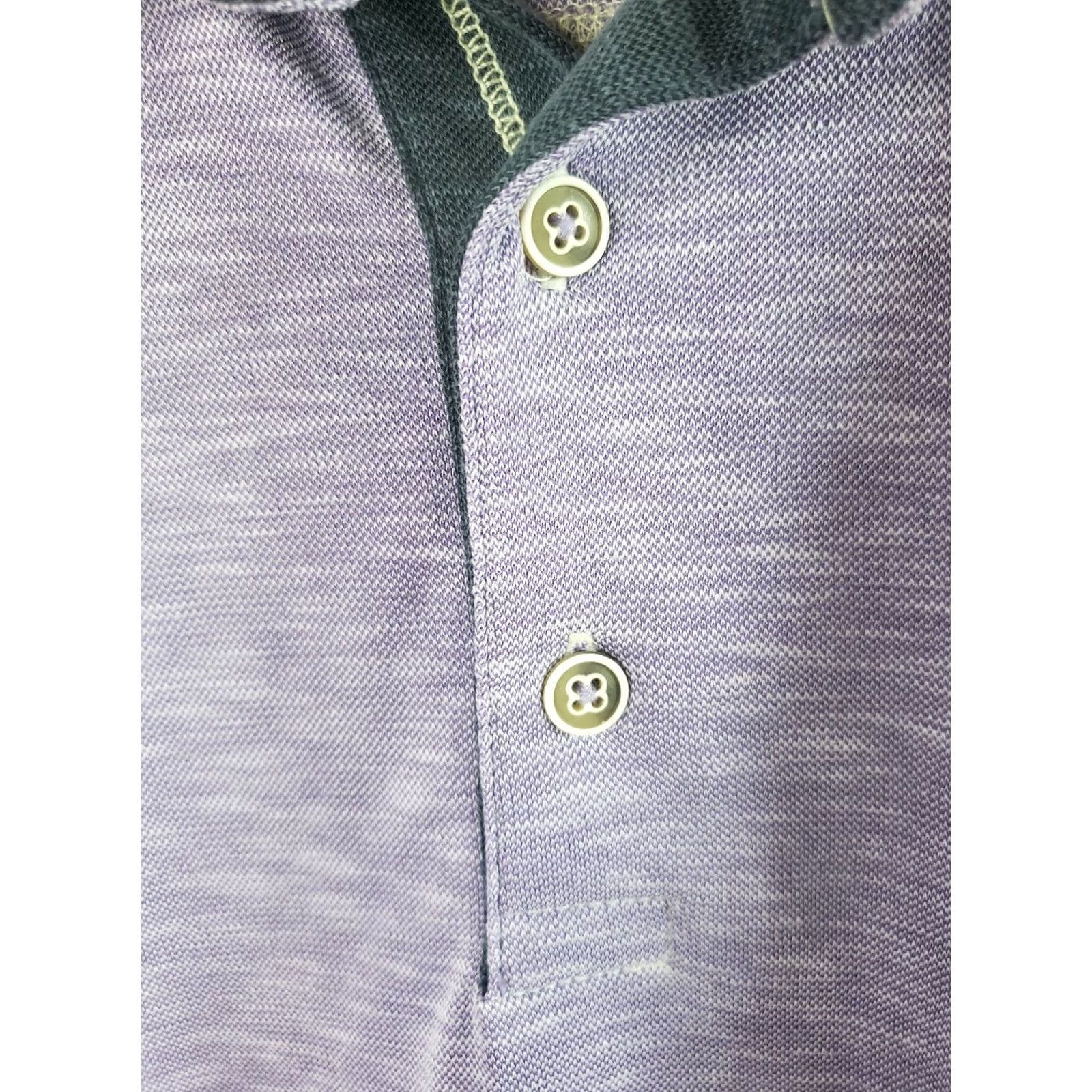 Tommy Bahama VINTAGE Tommy Bahama Mens L Purple Polo Golf Short Sleeve Shirt 70% Tencel 30% Polyester Size US L / EU 52-54 / 3 - 5 Thumbnail