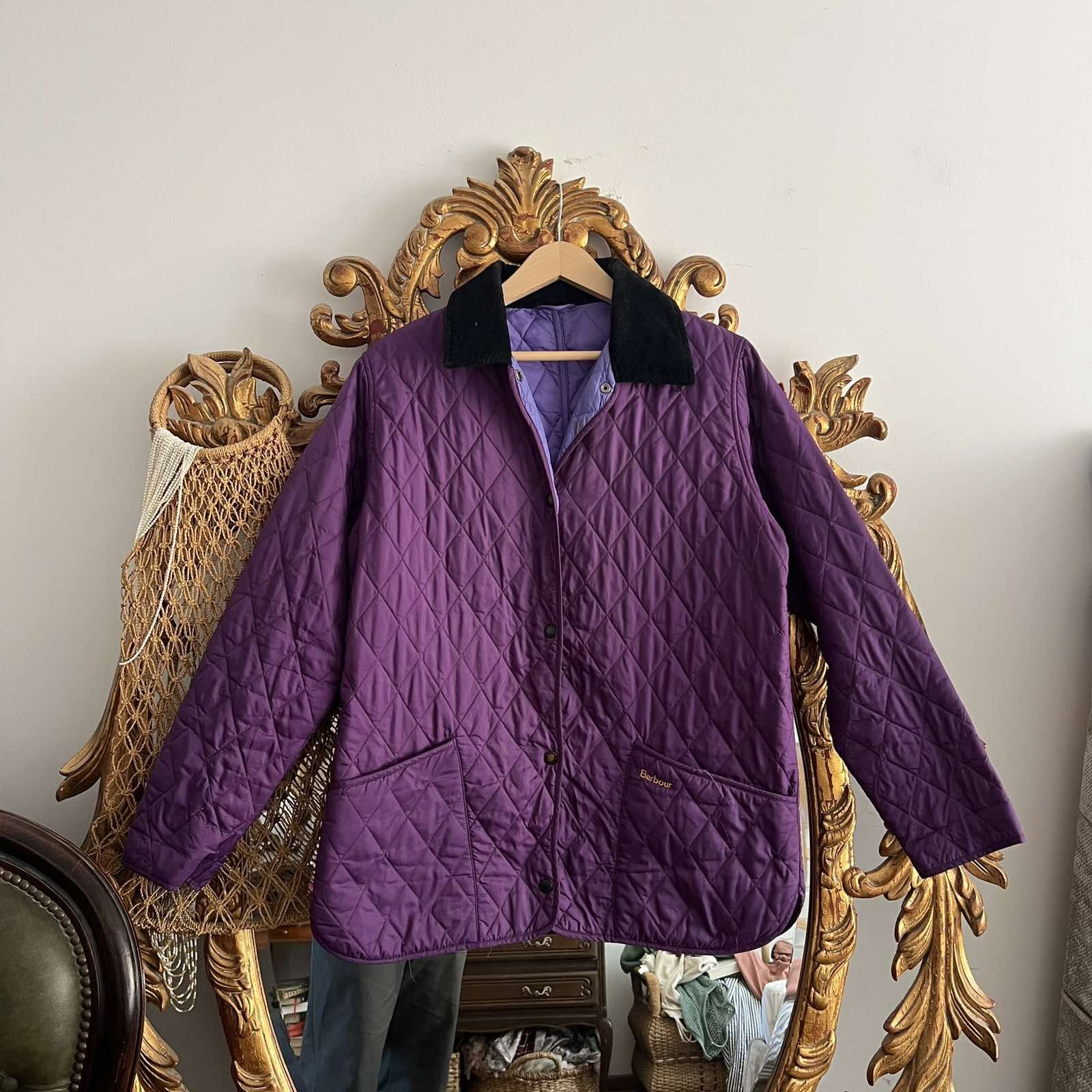 Barbour Barbour Purple Winter Liddesdale quilted jacket Size XS / US 0-2 / IT 36-38 - 1 Thumbnail