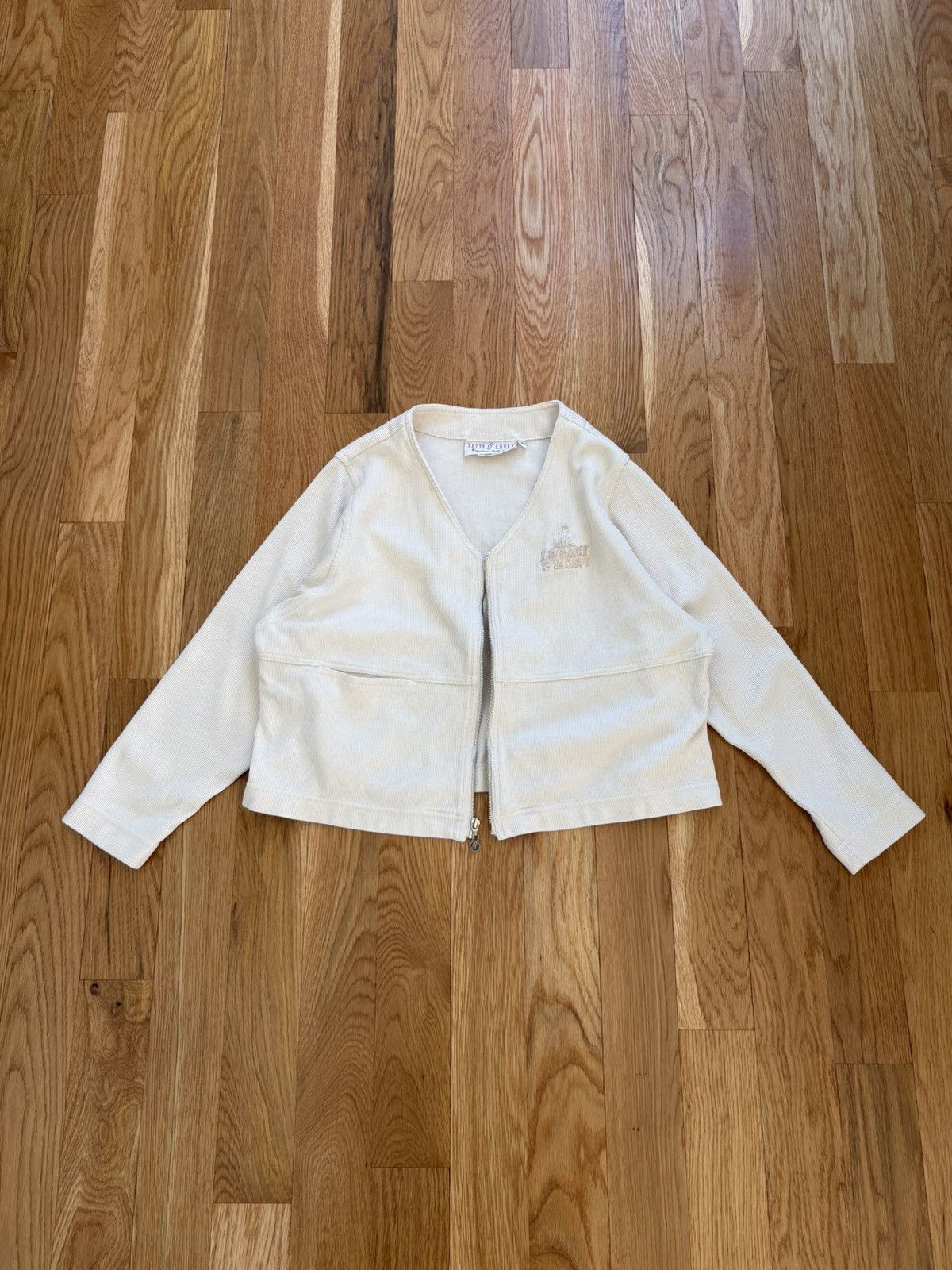 Other Bette & Court Vintage 80s Cream Zip-Up Golf Cardigan XL Size XL / US 12-14 / IT 48-50 - 1 Thumbnail