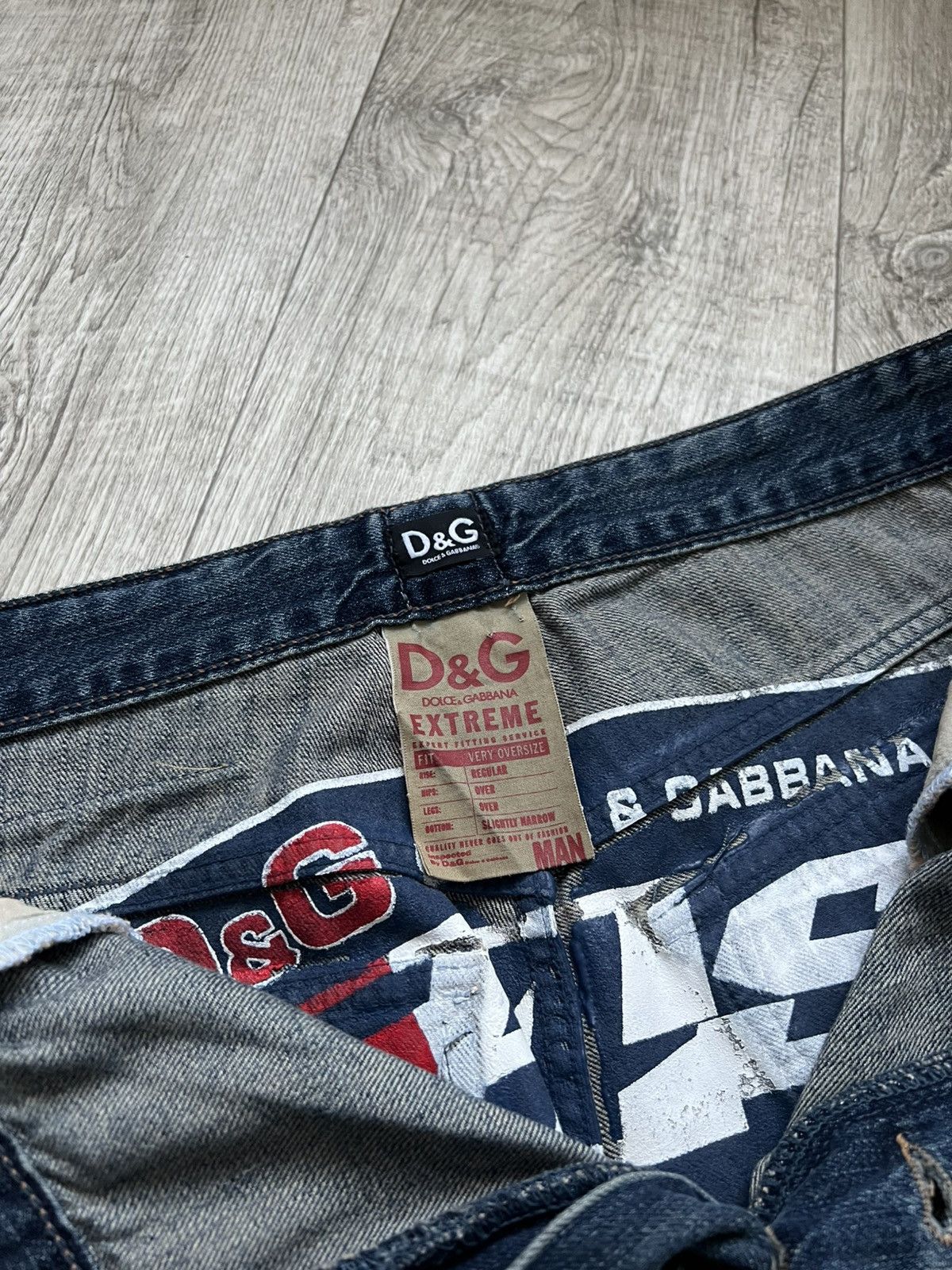 Dolce & Gabbana Archive Dolce Gabbana Big Logo Baggy Jeans TAS Hysteric Size US 36 / EU 52 - 13 Thumbnail