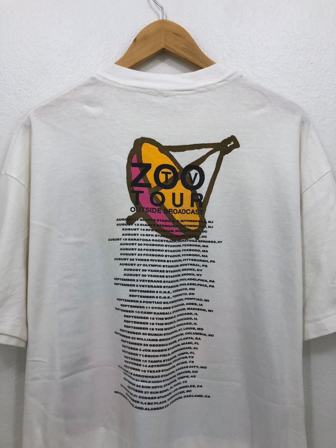 Band Tees × Vintage Vintage 1992's U2 Zoo TV Outside Broadcast Tour shirt BN Size US XL / EU 56 / 4 - 2 Thumbnail