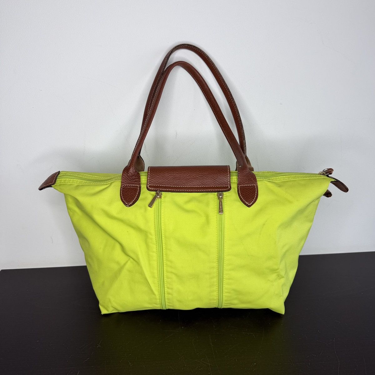 Longchamp Longchamp Le Pliage Shopper Green Handbag Shoulder Bag Size ONE SIZE - 5 Thumbnail