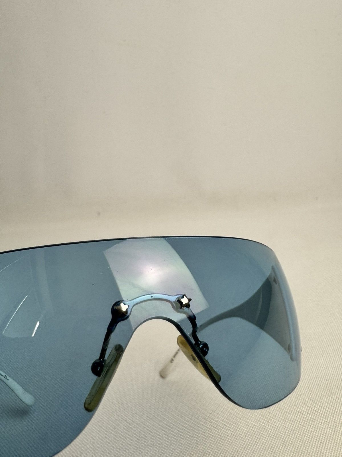 Dior Dior Ski 6 PX3 120 White Blue Shield Sunglasses Size ONE SIZE - 8 Thumbnail