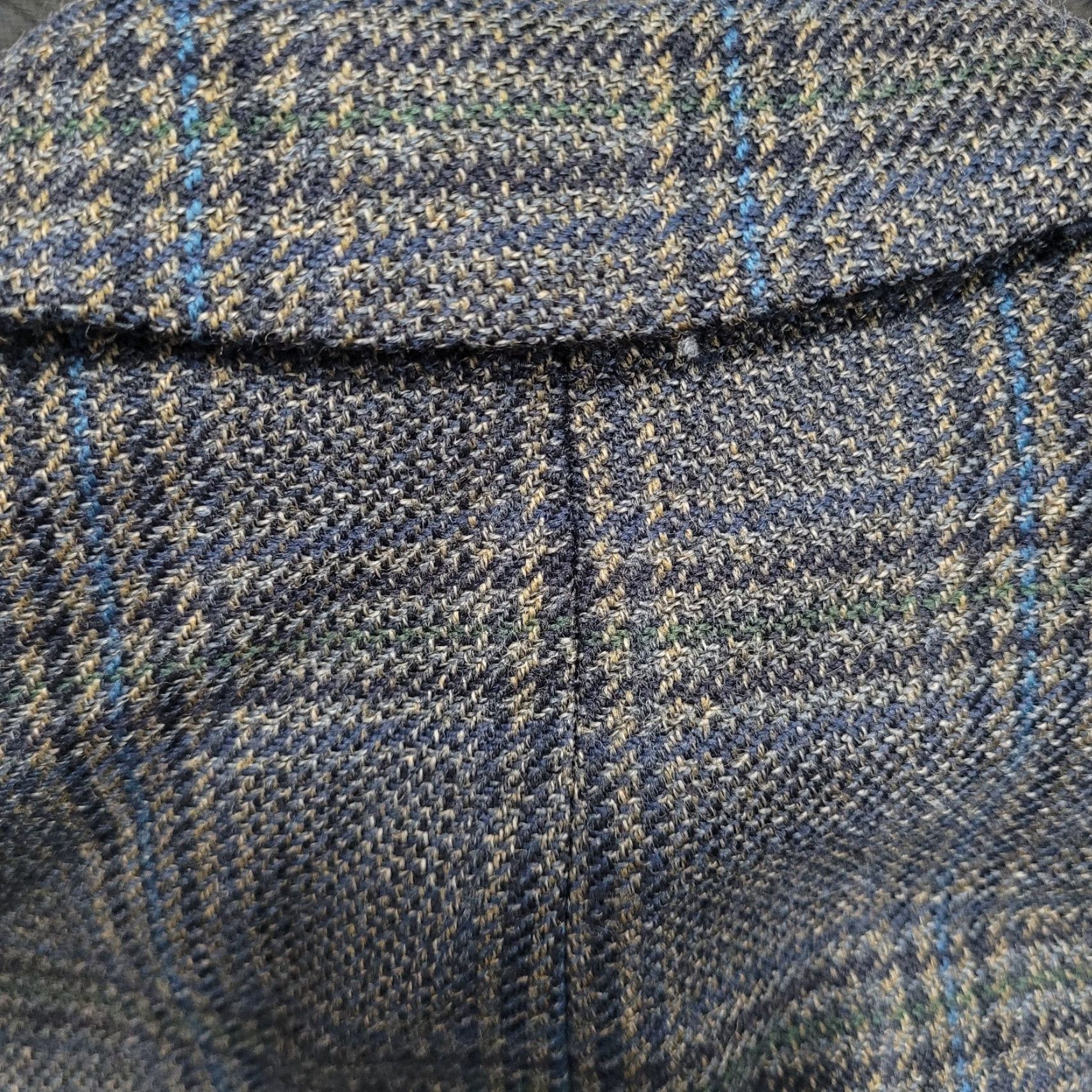 Chaps Chaps Ralph Lauren Blue 100% Wool 2 Button Vented Notch Blazer Sport Coat 40S Jacket Single-Breasted Wool Check Mens Size 40R - 6 Thumbnail