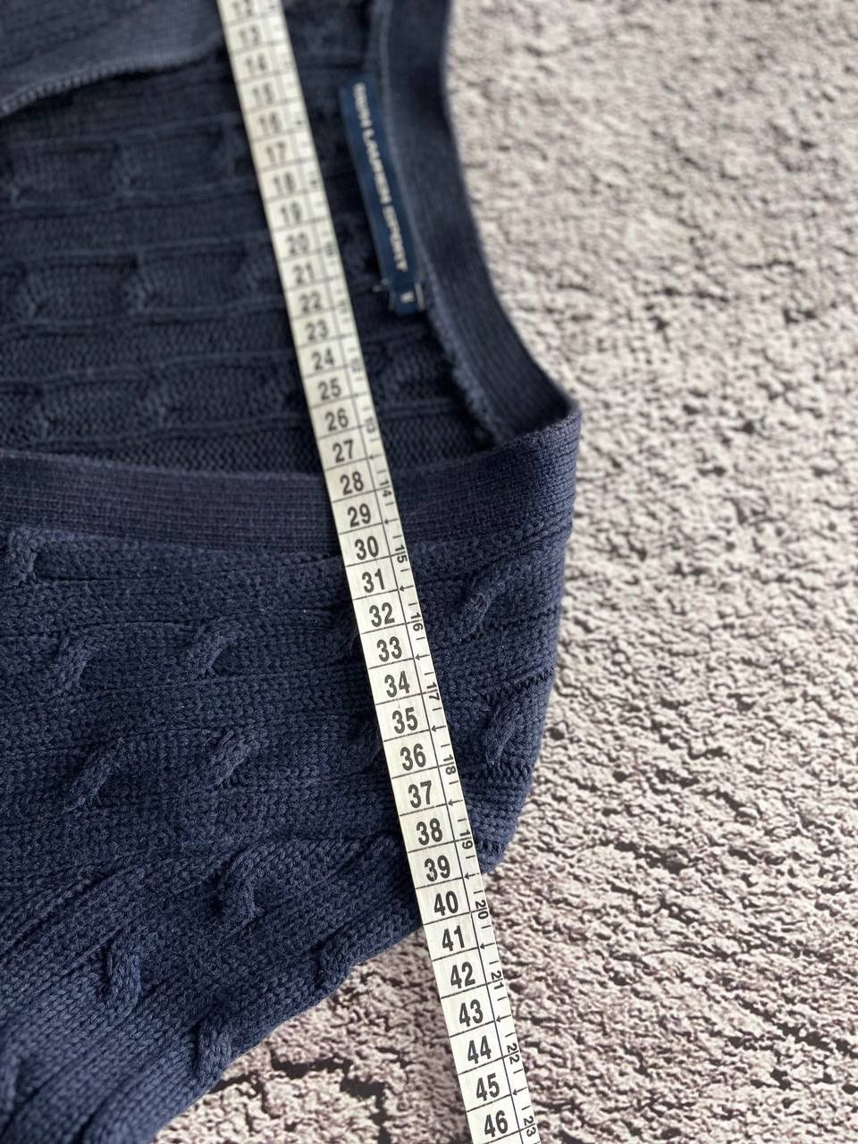 Ralph Lauren × Ralph Lauren Sport × Vintage Ralph Lauren Sport Cardigan Women's Blue Cable Knit Button Size M / US 6-8 / IT 42-44 - 10 Thumbnail