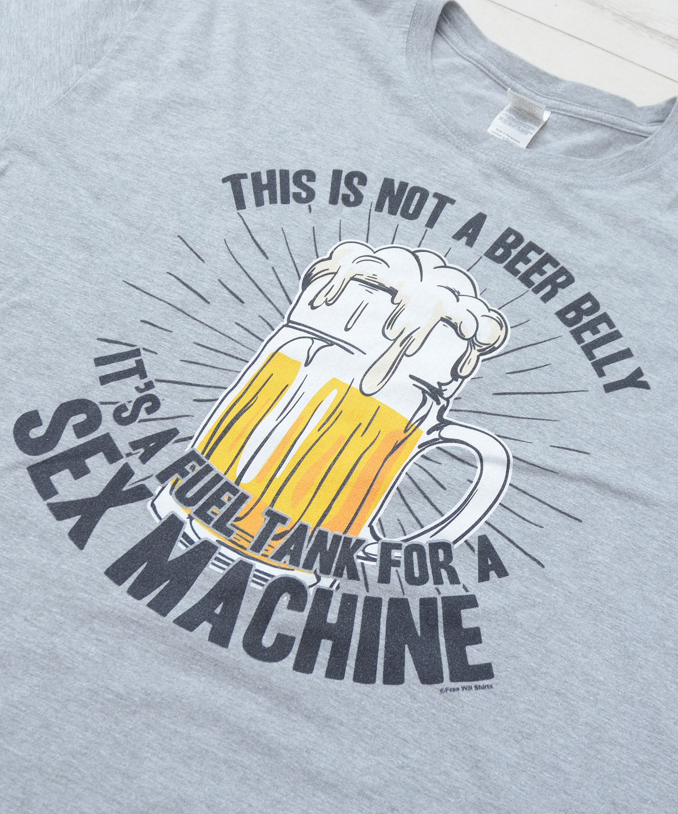 Other Not Beer Belly It's Fuel Tank for Sex Machine Funny Tee Size US XXL / EU 58 / 5 - 4 Thumbnail