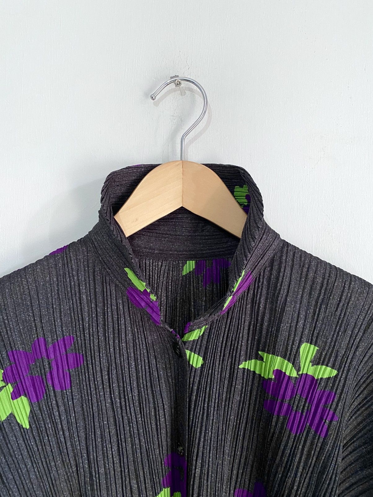 Pleats Please Issey Miyake Pleats Please Pleated Issey Miyake L/S Shirt Cardigan Flower Size M / US 6-8 / IT 42-44 - 8 Thumbnail