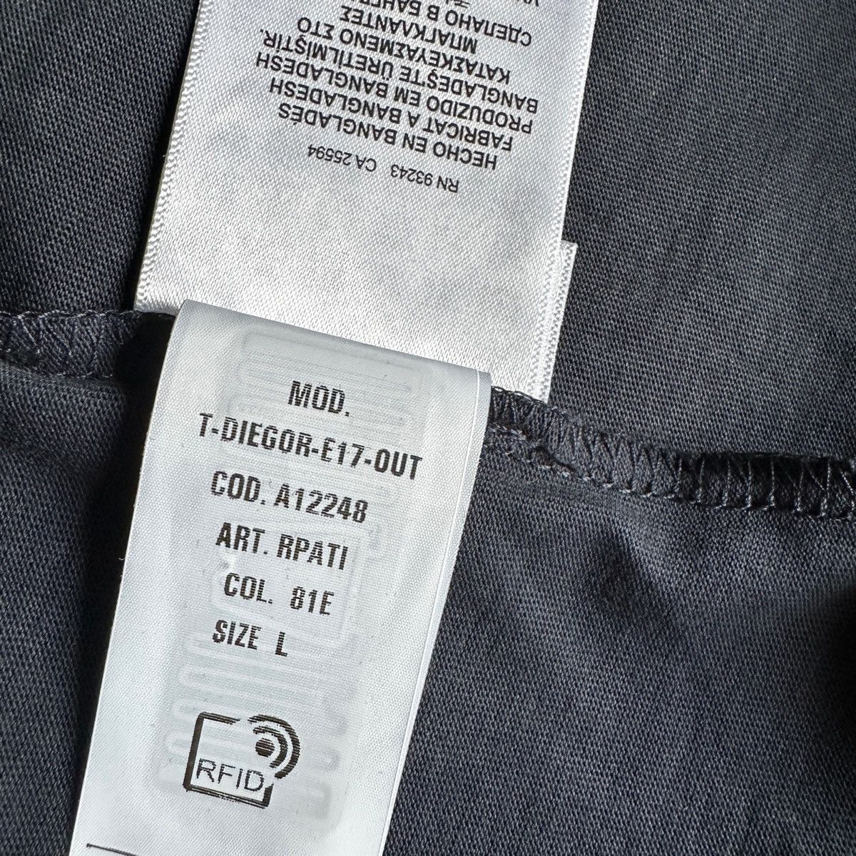 Diesel Diesel Men's T-Diegor-E17 T-Shirt - Navy Blue Logo Tee Size US L / EU 52-54 / 3 - 6 Thumbnail