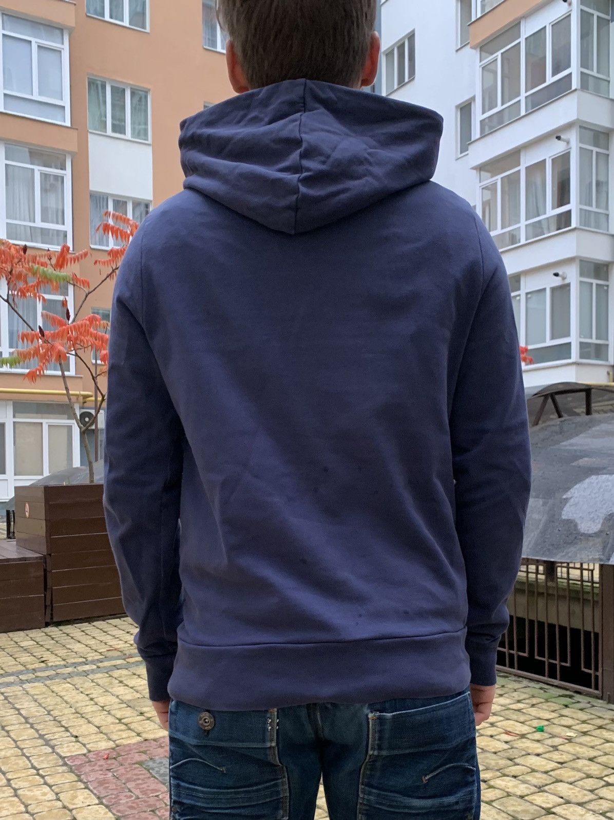 CLOSED Closed Slim Fit Basic Dark Blue Hoodie Avant Garde Size US M / EU 48-50 / 2 - 4 Thumbnail