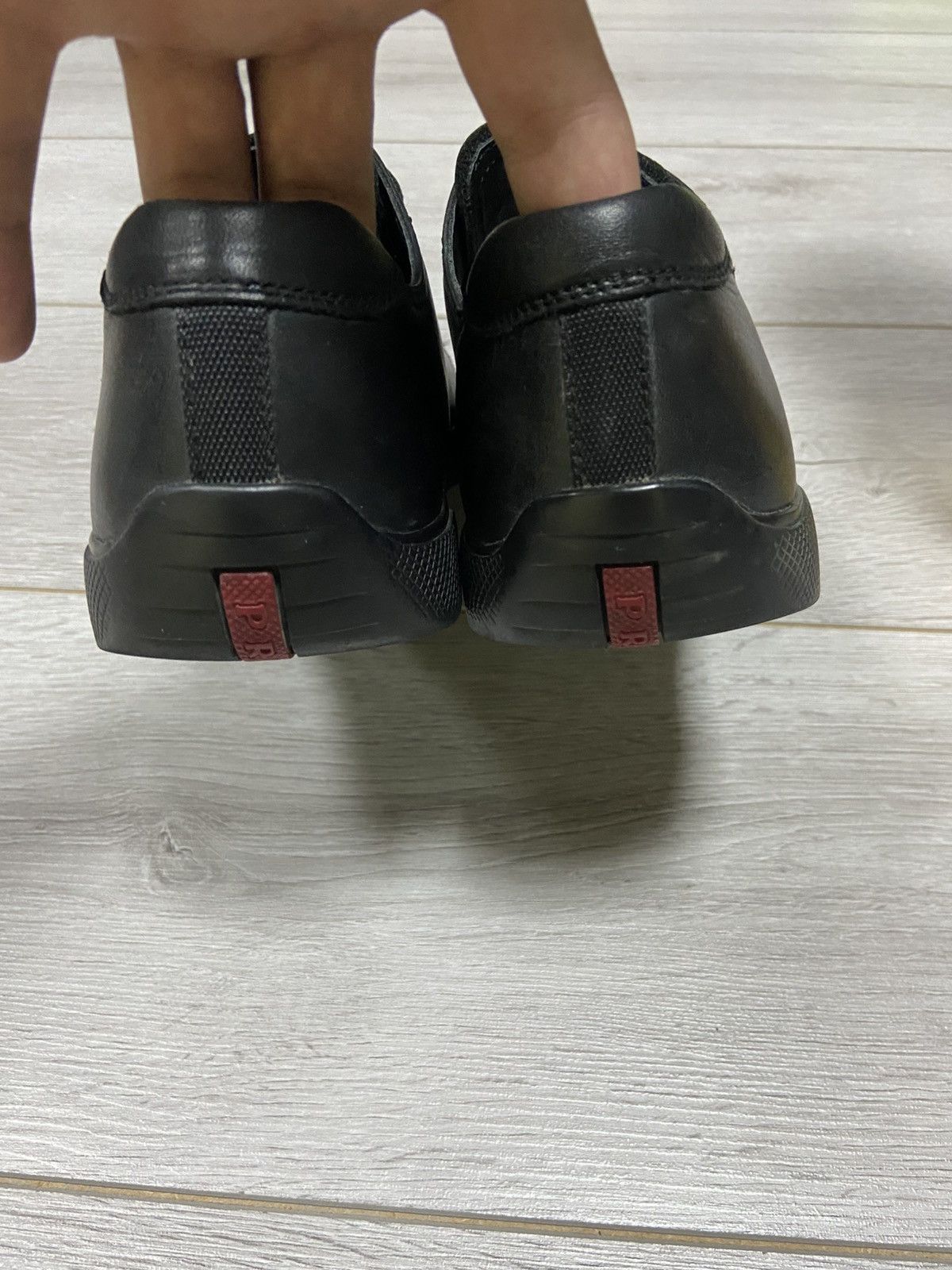 Prada Prada red tab velcro vintage leather sneakers Size US 8 / EU 41 - 7 Thumbnail