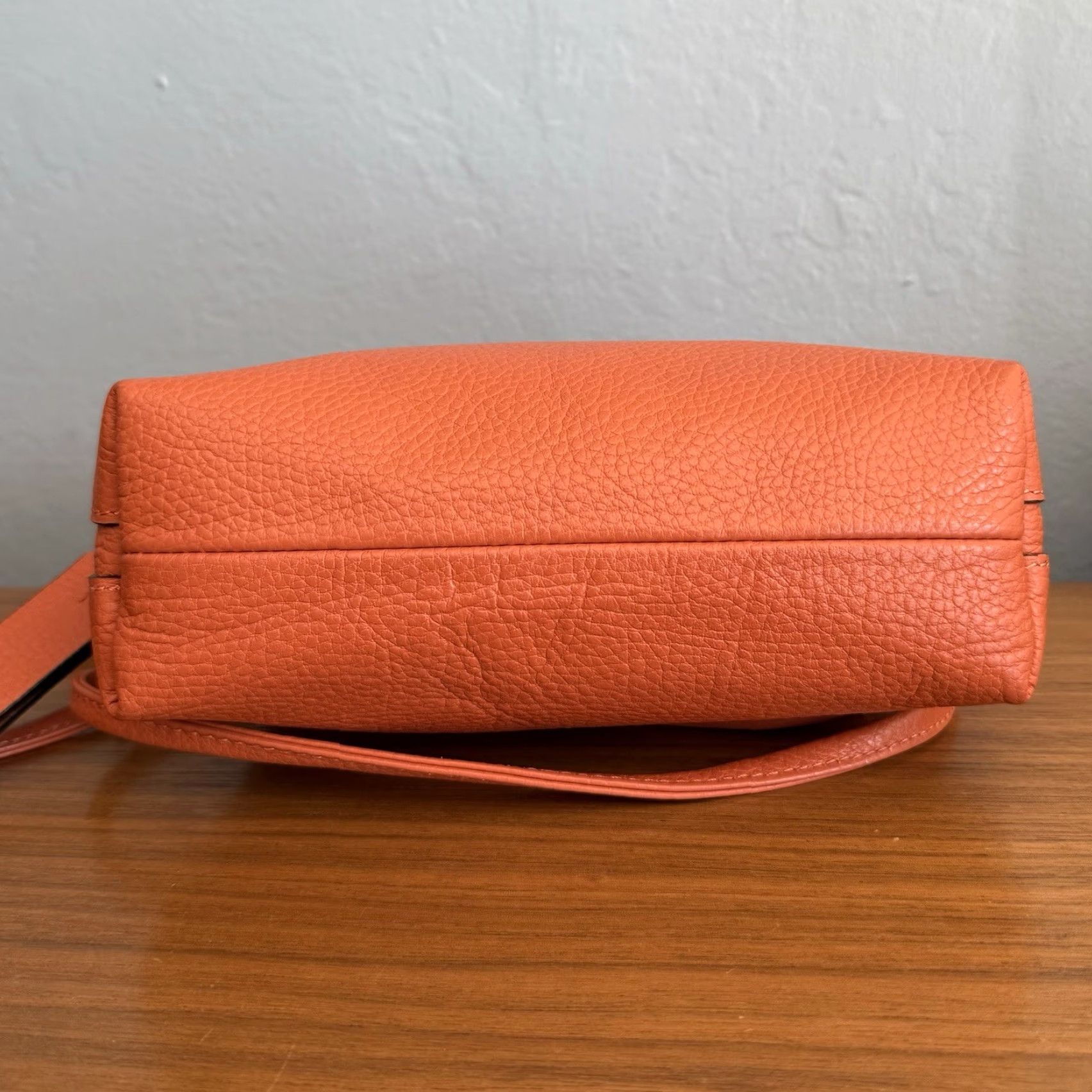 Gianni Chiarini Gianni Chiarini Leather Alifa 2-Way Tote Bag Small Crossbody Purse Bag Orange Women Bag Orange 2-way Shoulder Bag Womens Size ONE SIZE - 5 Thumbnail