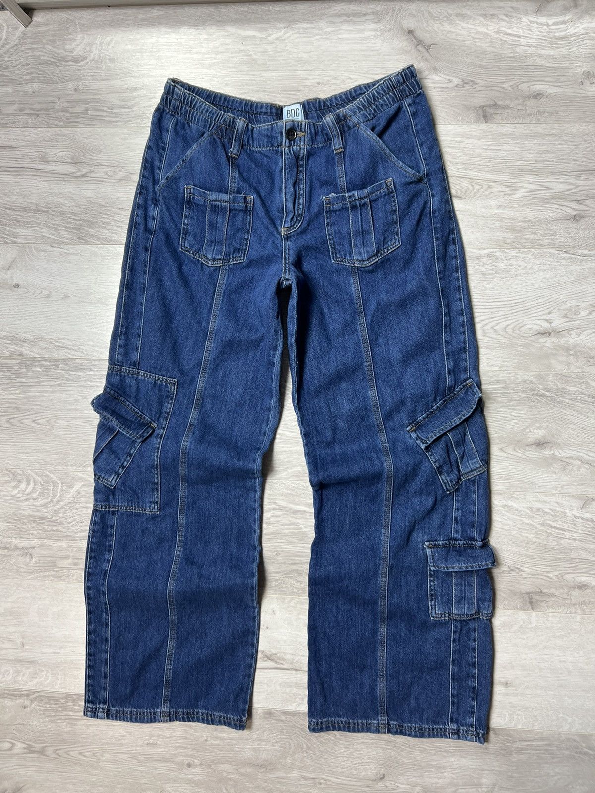 Bdg BDG Multi Pocket Baggy Denim Pants Wide Leg Jeans Size US 34 / EU 50 - 1 Thumbnail