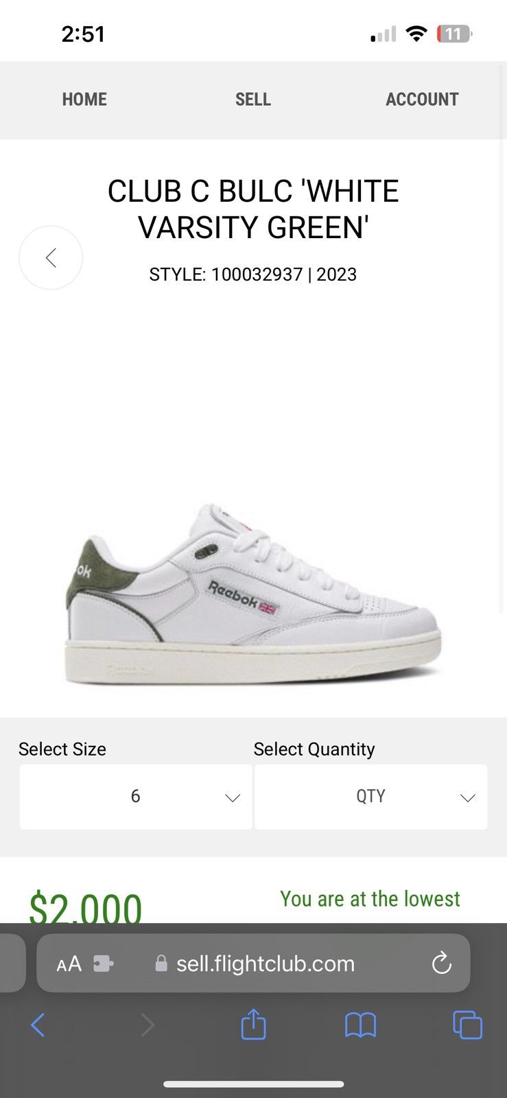 Reebok Reebok Club C Bulc Size US 6 / EU 39 - 12 Thumbnail