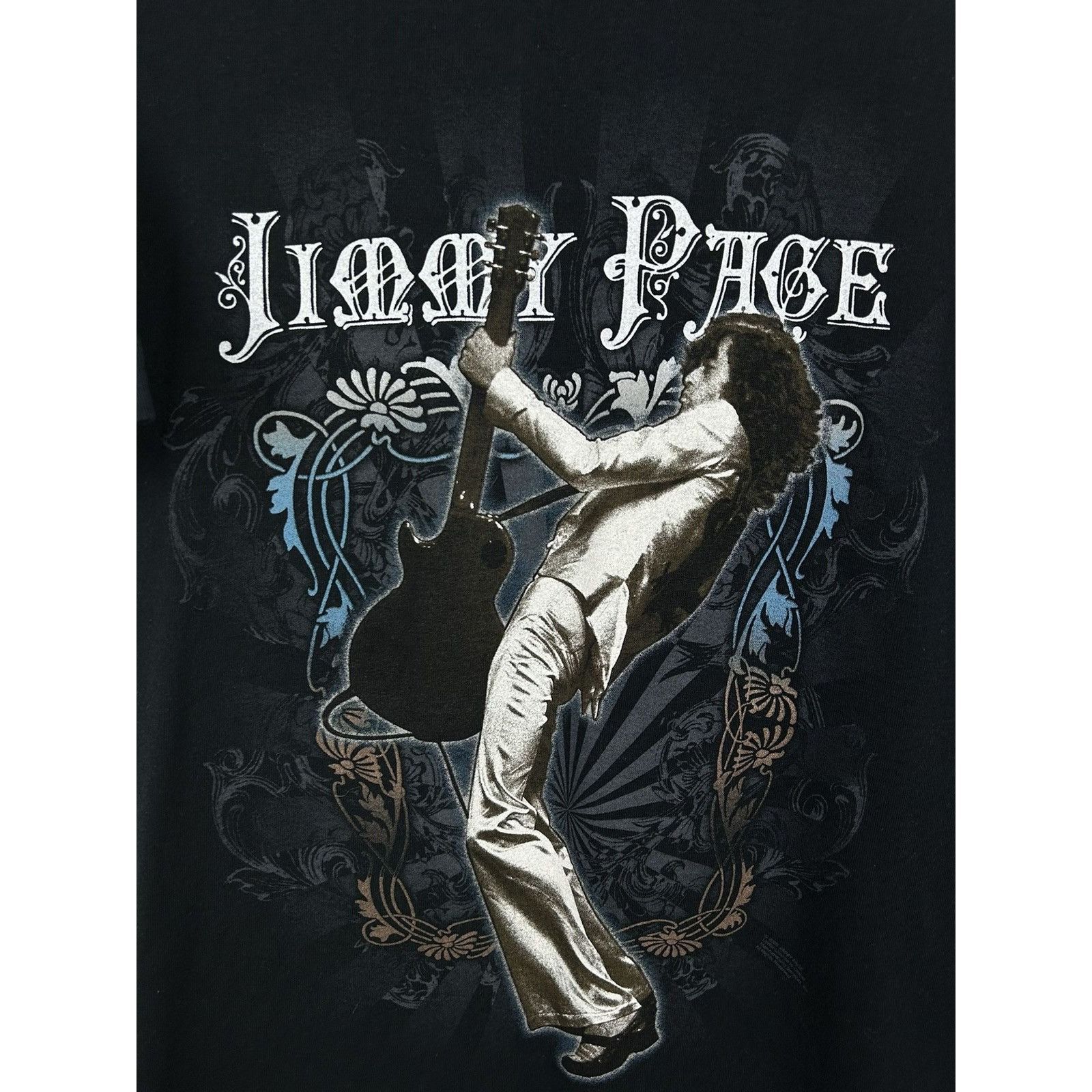 Band Tees 00s Vintage Jimmy Page Led Zeppelin Guitarist 2009 T-Shirt Size US M / EU 48-50 / 2 - 2 Thumbnail