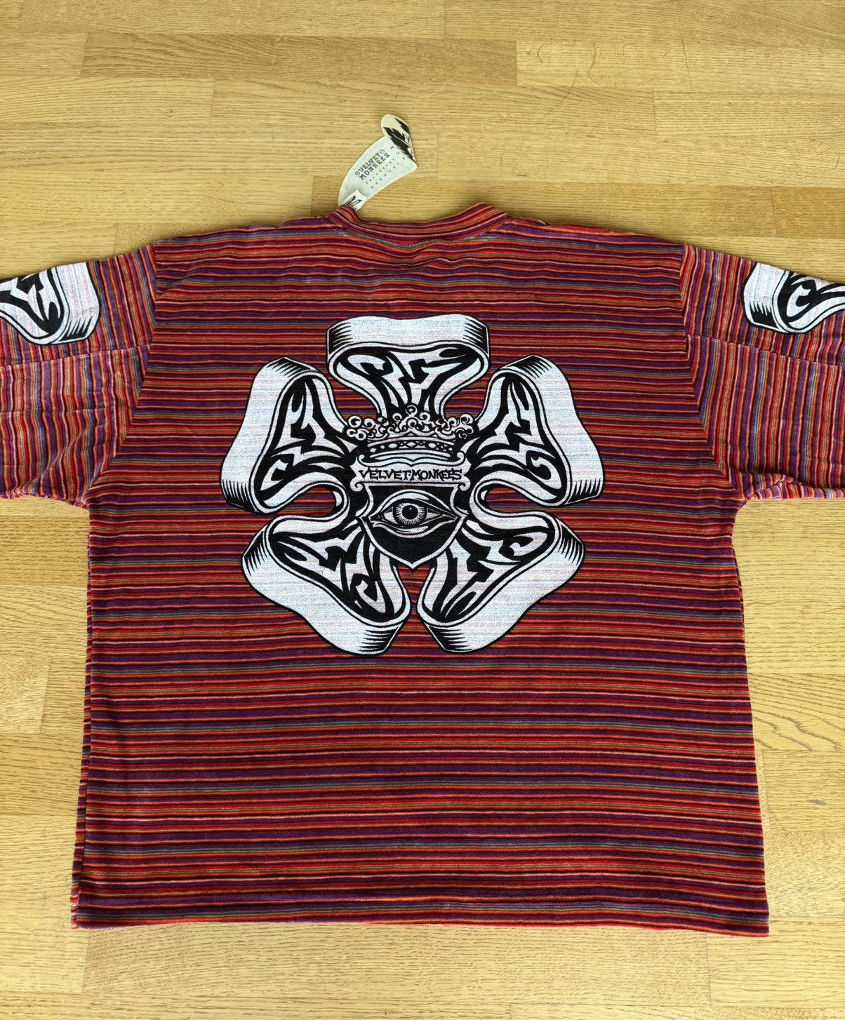 Walter Van Beirendonck NOS Early 90‘s Velvet Monkees - Fantasia Graphic Velvet knit Size US M / EU 48-50 / 2 - 15 Thumbnail
