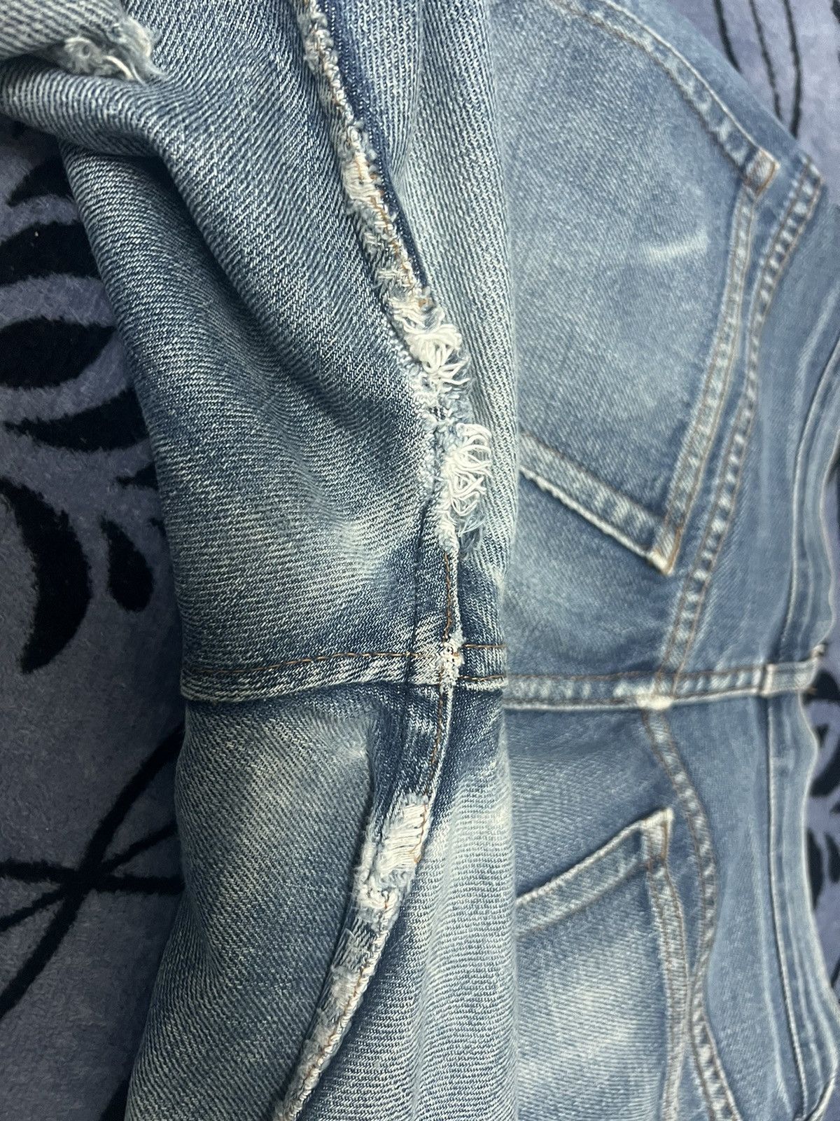 A.P.C. × Vintage A.P.C - Rue De Fleurus Paris Selvedge Button Fly Distressed Size US 29 - 10 Thumbnail