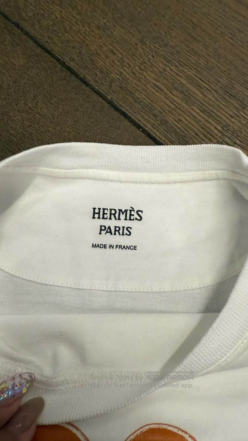 Hermes Hermes White Short Sleeve Size XXS / US 00 / IT 34 - 2 Thumbnail