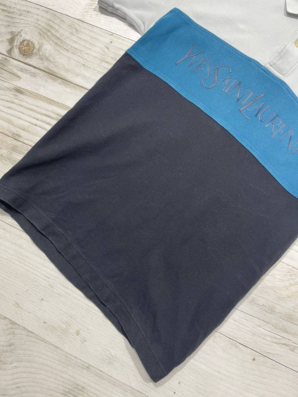Yves Saint Laurent Vintage Yves Saint Laurent Polo Shirt Big Logo Luxury Y2K Size US M / EU 48-50 / 2 - 4 Thumbnail