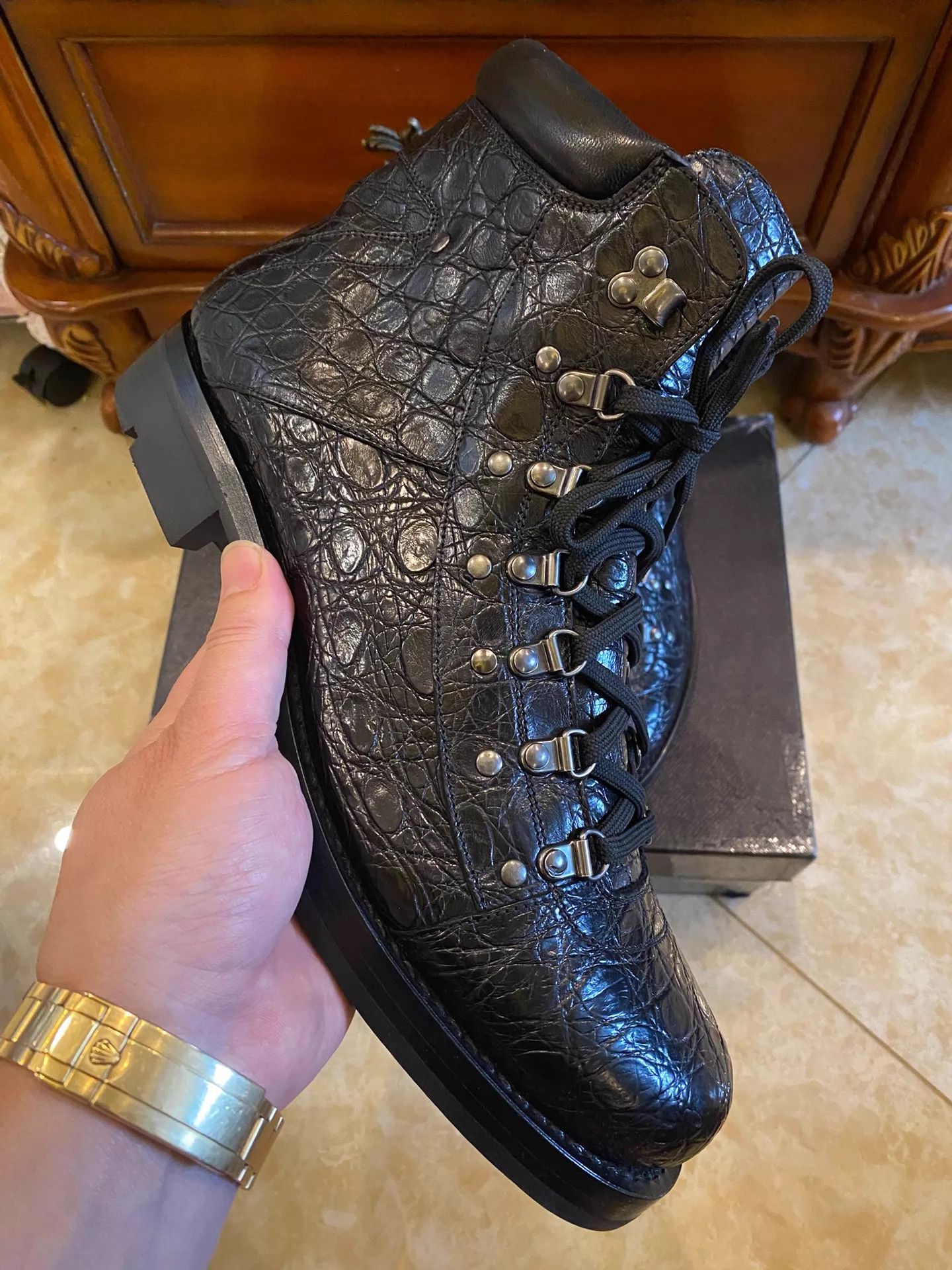 Prada PRADA eel-skin Mountaineering Boots US 9 Size US 9 / EU 42 - 2 Thumbnail