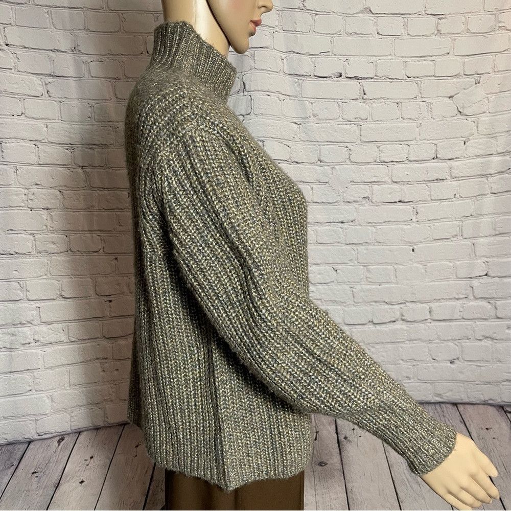 Ann Taylor NWT New ANN TAYLOR Shimmer Ribbed Mock Neck Sweater Size XX Size XXS / US 00 / IT 34 - 4 Thumbnail