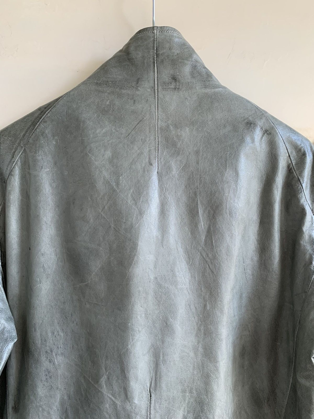Carol Christian Poell CCP LM/2599GP ROOLS-PTC/19 High Necked Leather Jacket Size US L / EU 52-54 / 3 - 6 Thumbnail