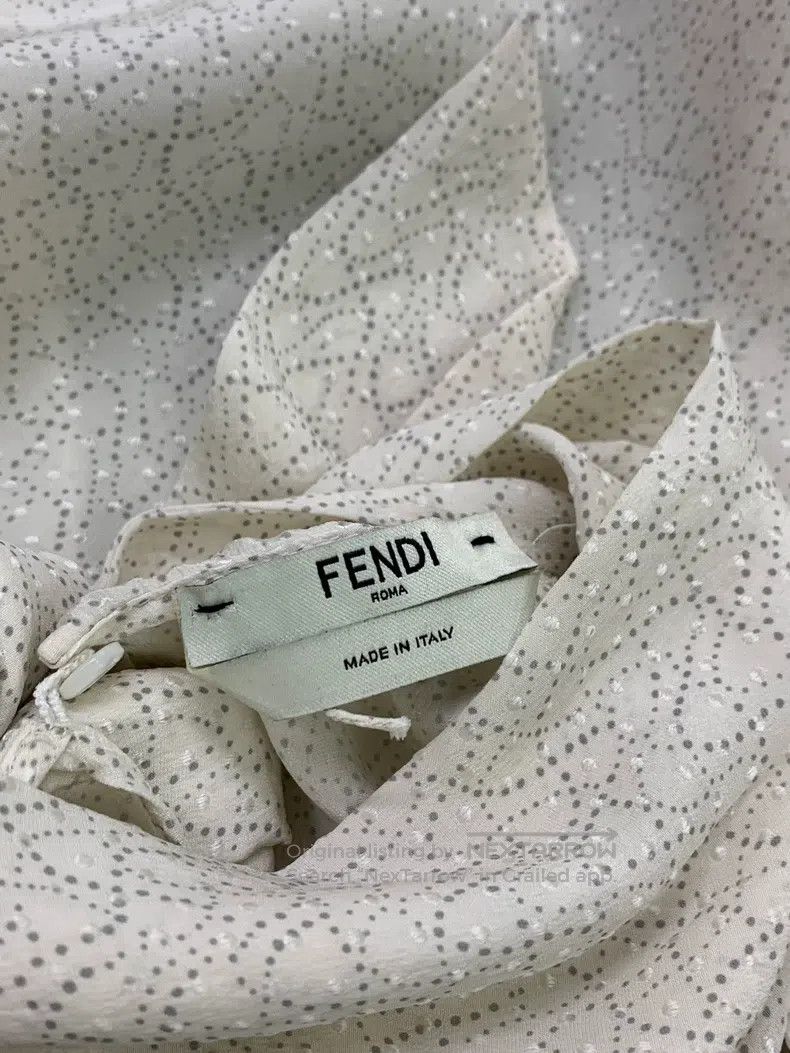 Fendi Fendi White print silk shirt and skirt set Size XS / US 0-2 / IT 36-38 - 5 Thumbnail