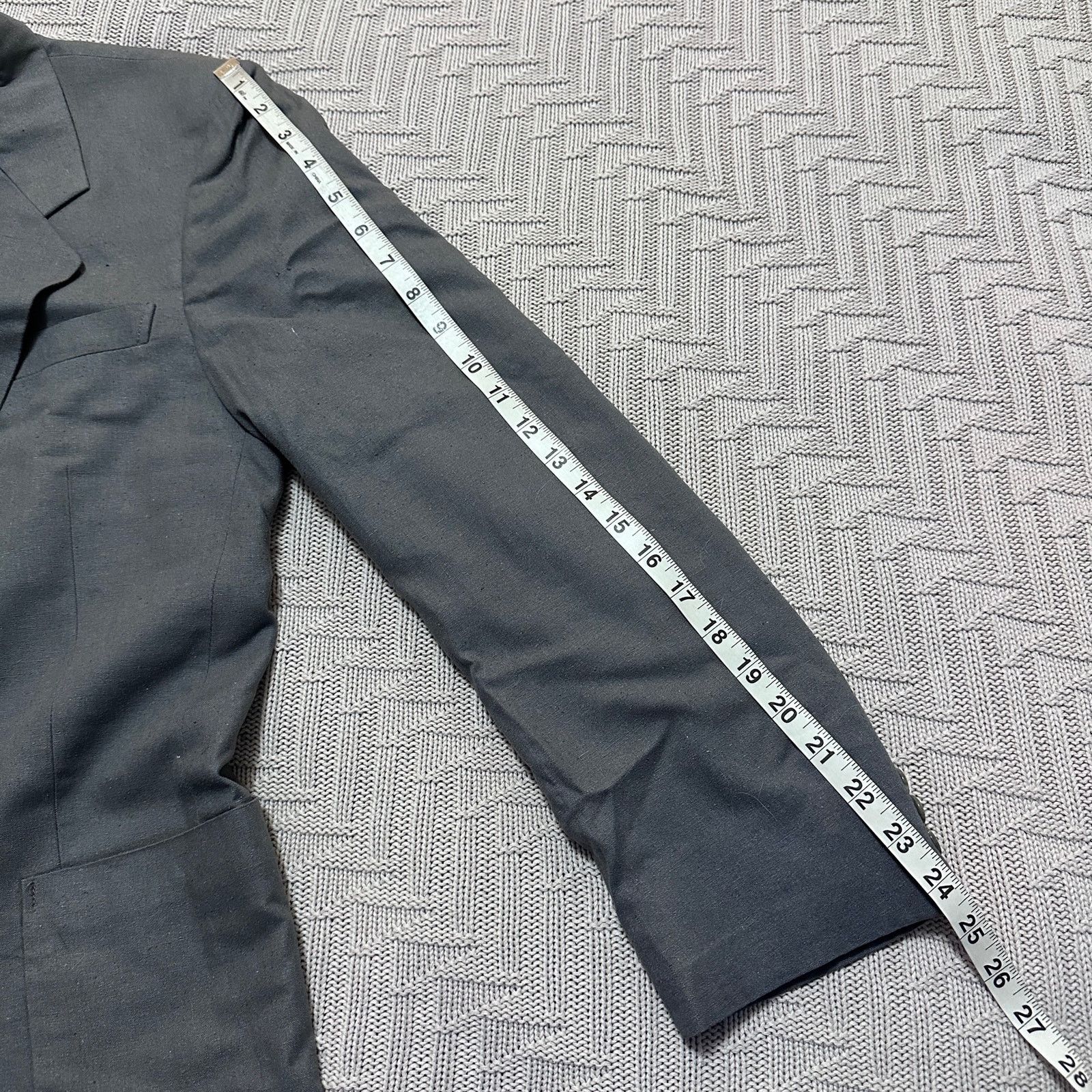 Yves Saint Laurent Vintage YSL steel gray sport coat blazer size 40R Size 40R - 8 Thumbnail
