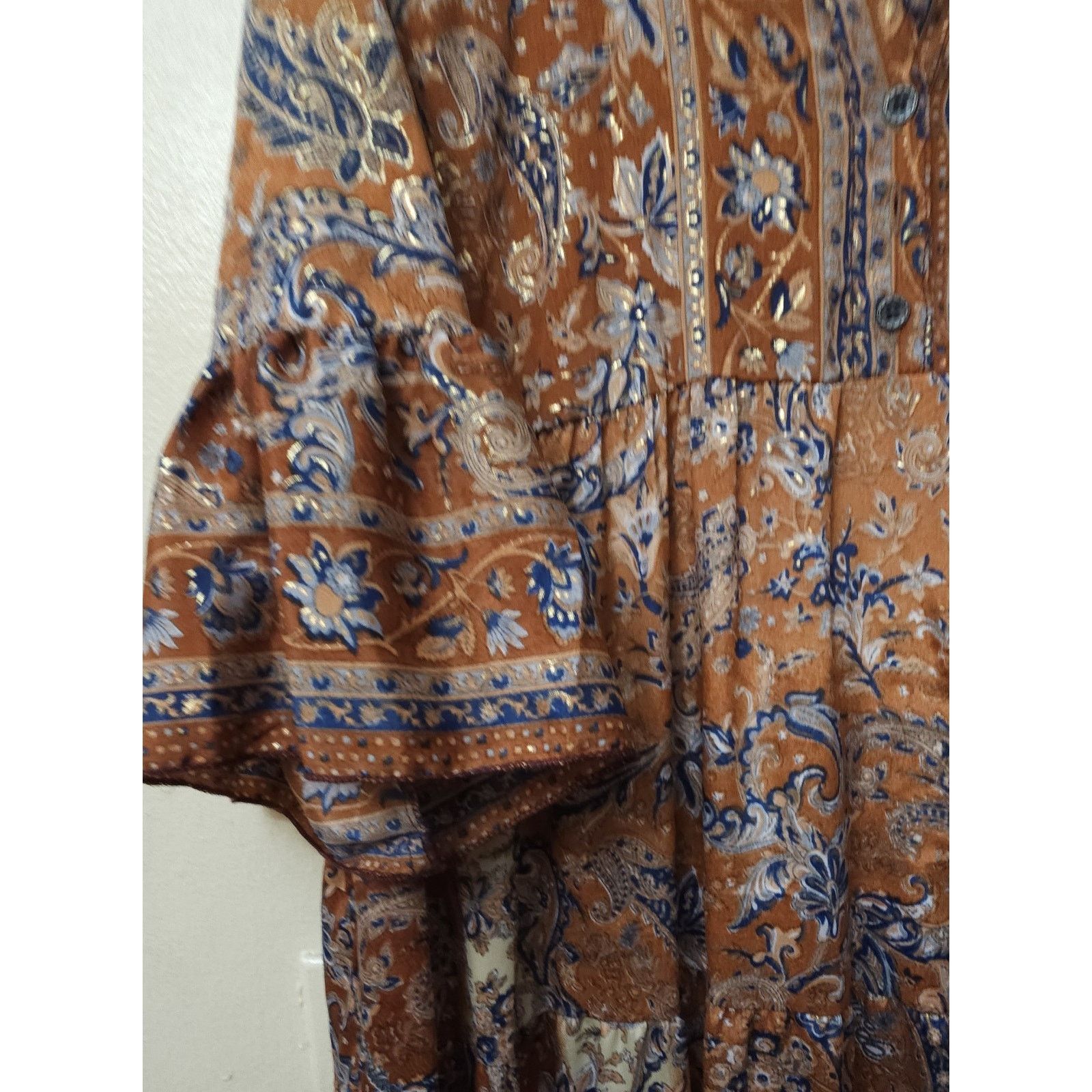 Other Cienna Rosa Silk Maxi Flowy Dress Size Small Size S / US 4 / IT 40 - 5 Thumbnail