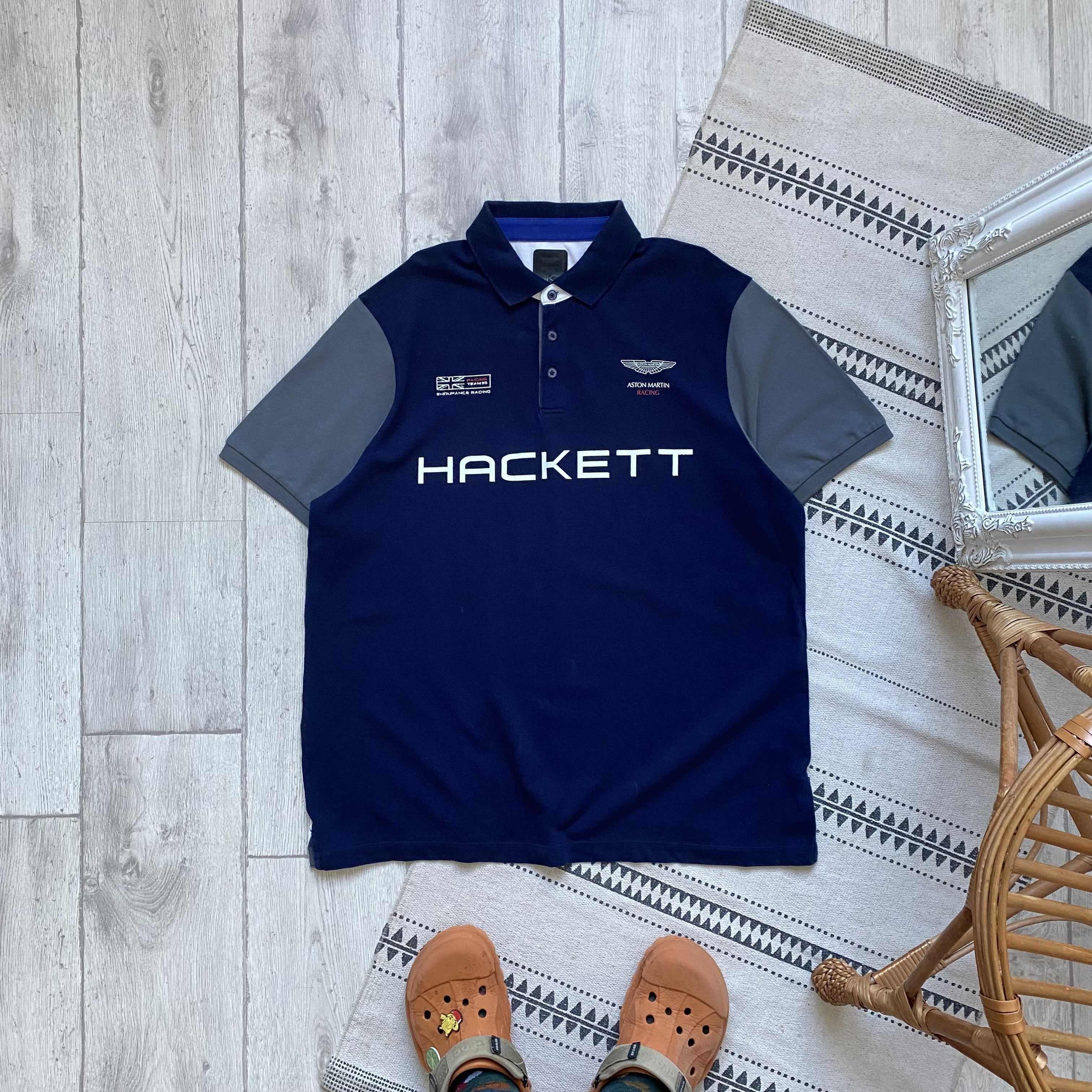 Hackett Aston Martin x Hackett Racing polo Oldmoney Chief Keef vibe Size US XL / EU 56 / 4 - 1 Thumbnail